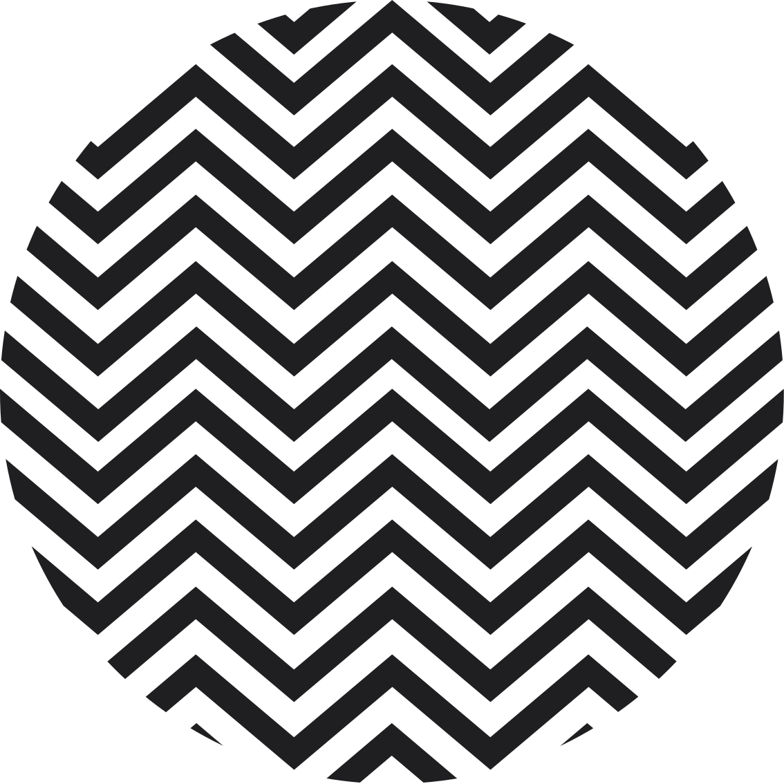Geometric vinyl carpet chevron pattern - TenStickers