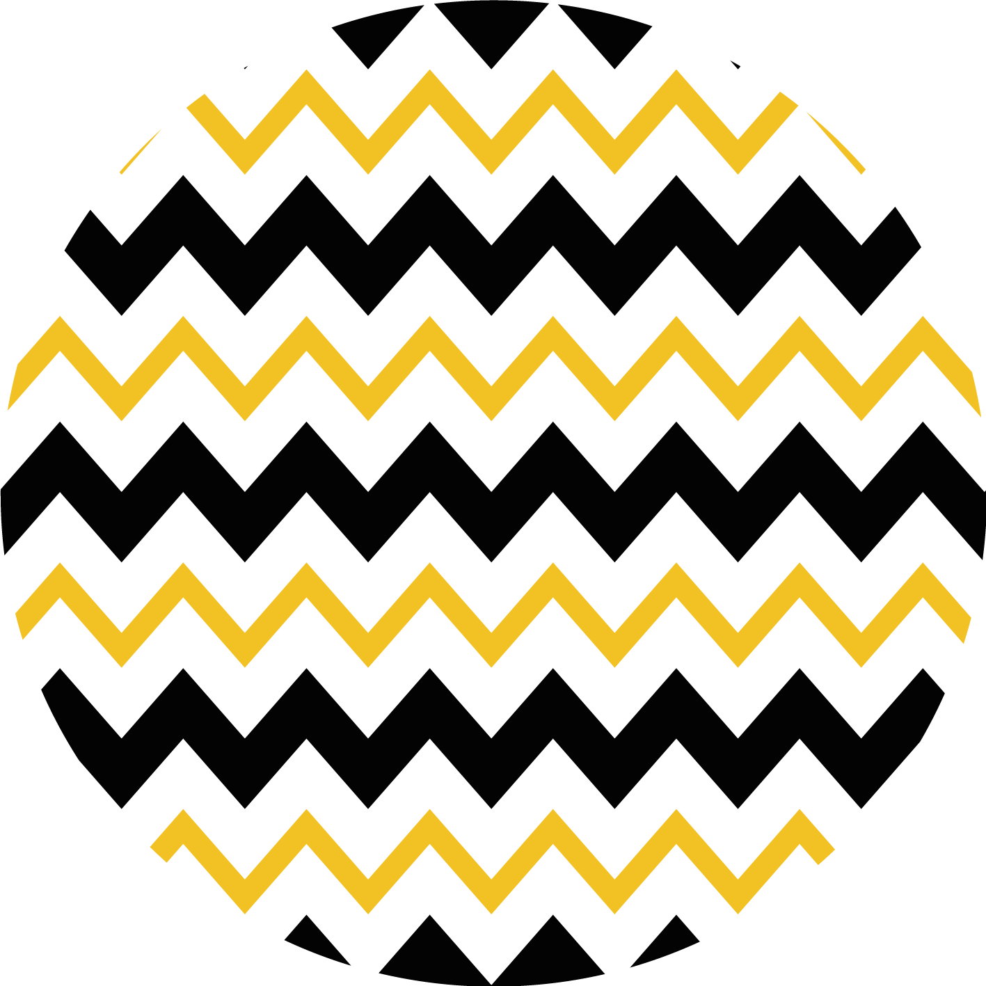 Cheerful Zigzag Pattern striped vinyl carpet - TenStickers
