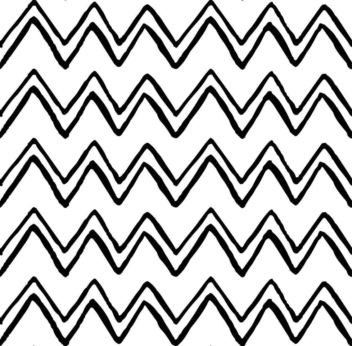 Zigzag Motif striped vinyl carpet - TenStickers
