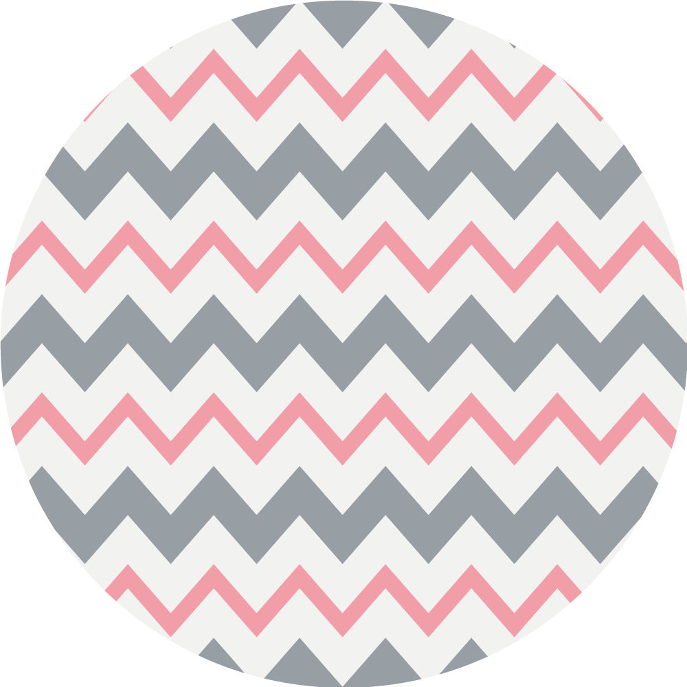 Nordic vinyl carpet in grey and pink chevron - TenStickers