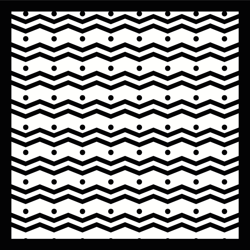 Zigzag concept striped vinyl carpet - TenStickers