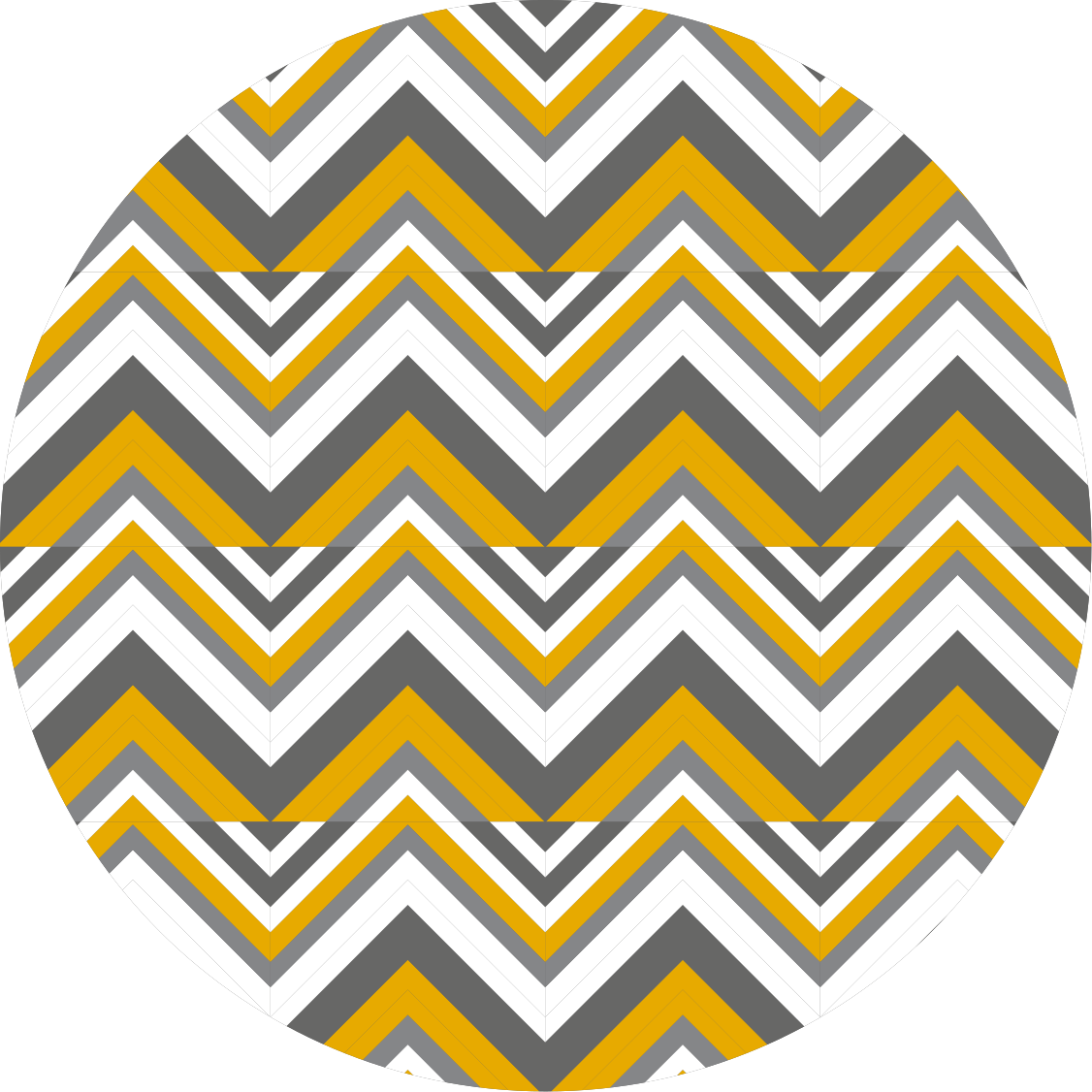 Geometric vinyl carpet in chevron grey and yellow - TenStickers