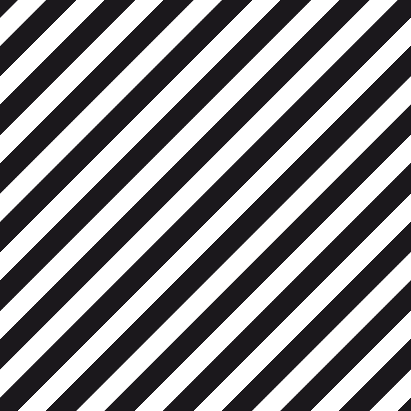 Striped vinyl carpet in diagonal black and white - TenStickers