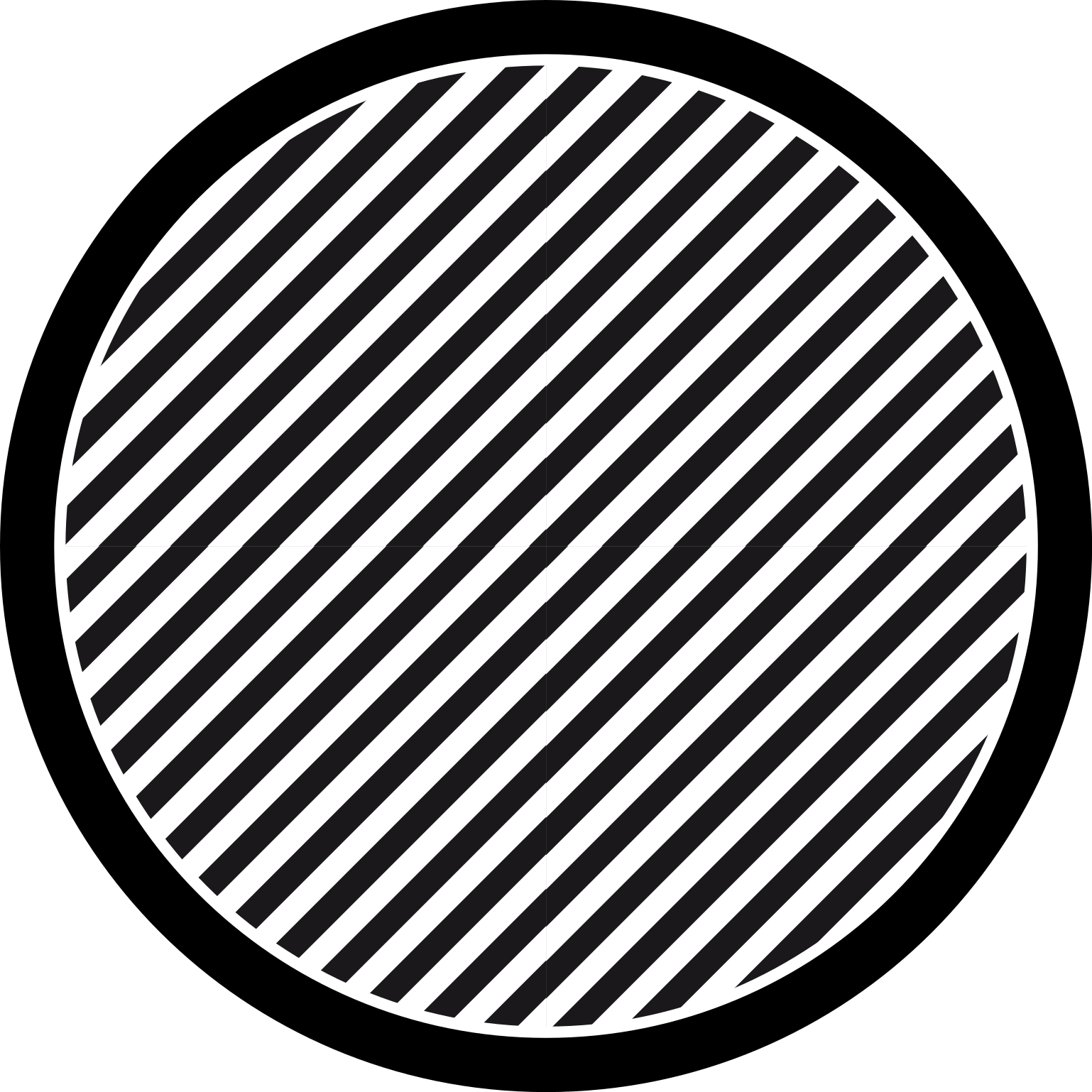 Striped vinyl carpet in solid color stripes - TenStickers