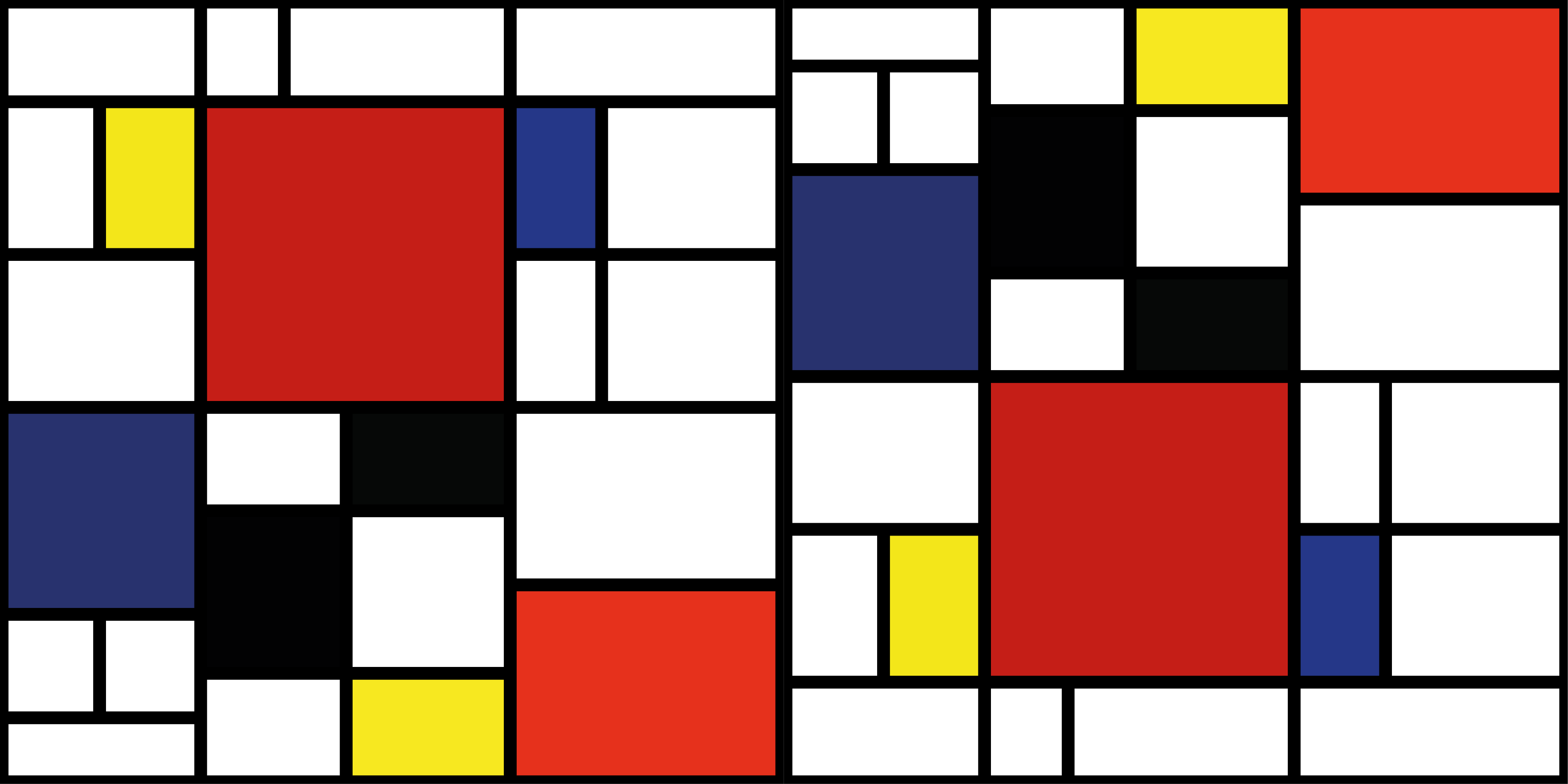 Color Block Pattern modern vinyl carpet - TenStickers