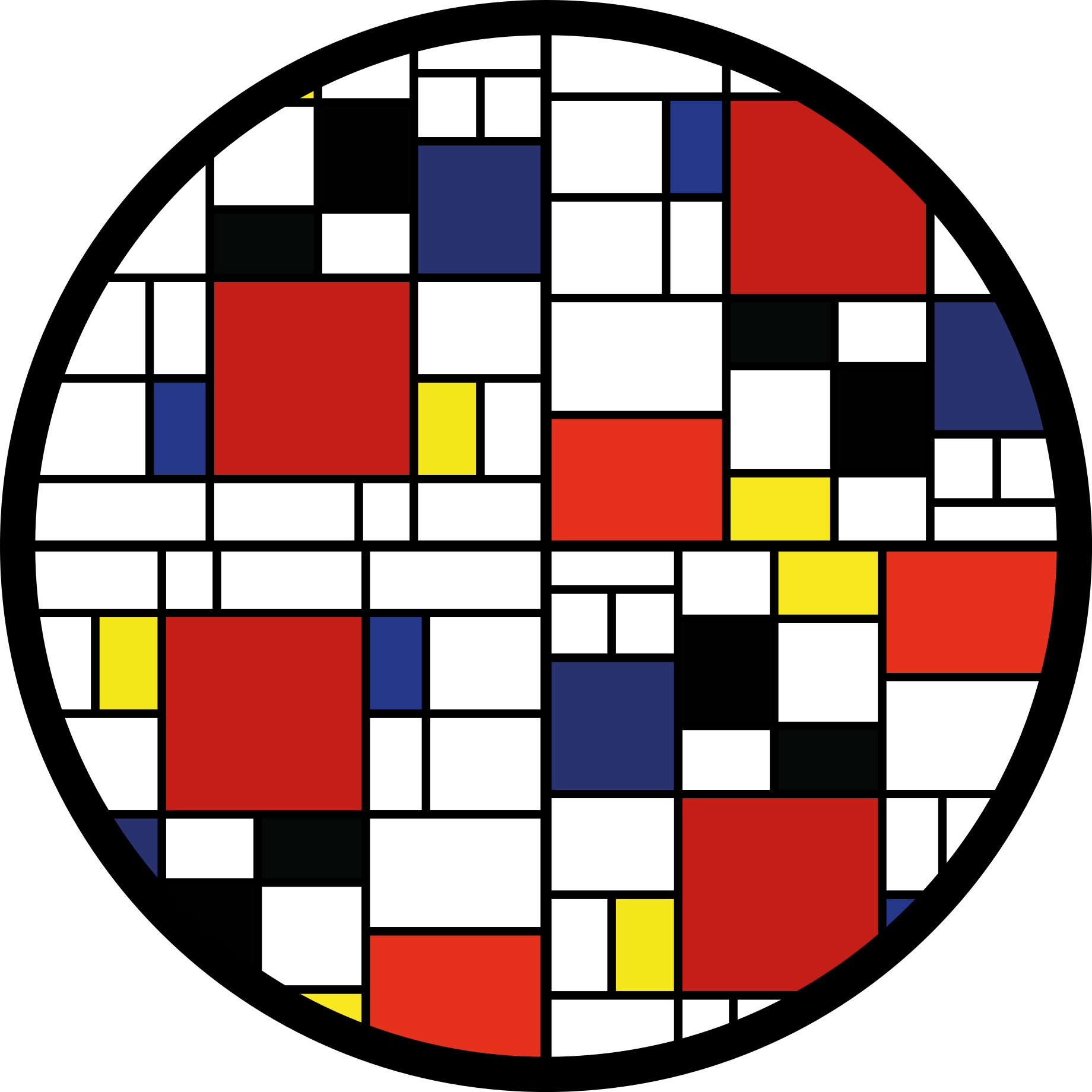 Modern vinyl carpet color block design - TenStickers