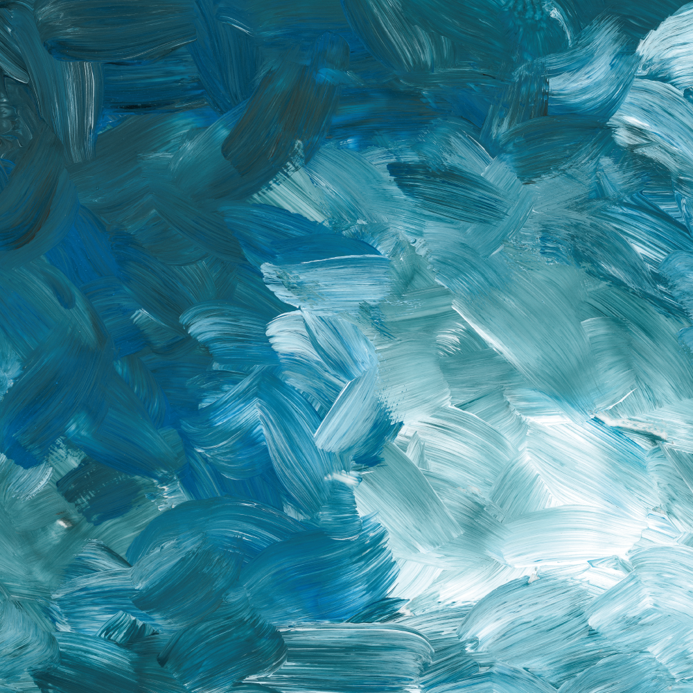 Vinyl rug oceanic brush strokes design - TenStickers