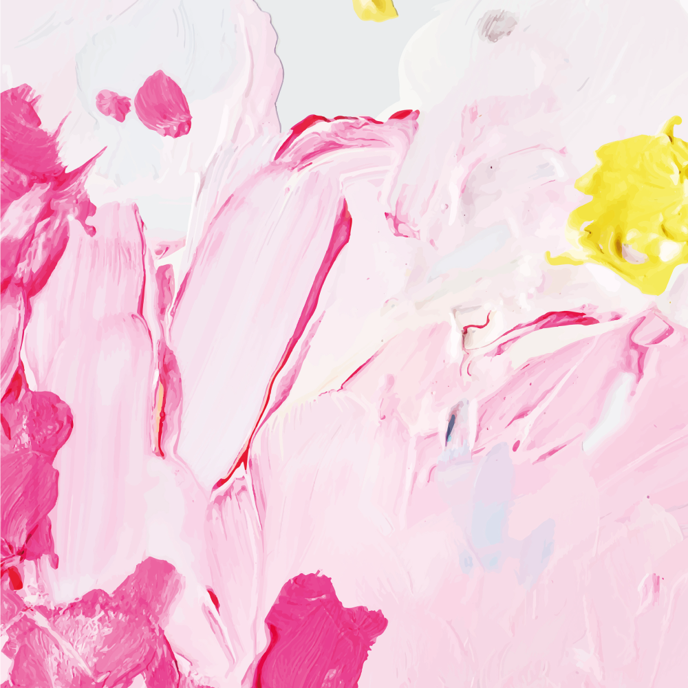 Teen vinyl carpet with abstract brushstrokes design - TenStickers