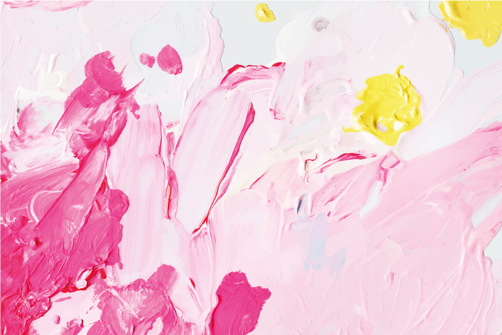 Teen vinyl carpet with pink abstract swirls - TenStickers