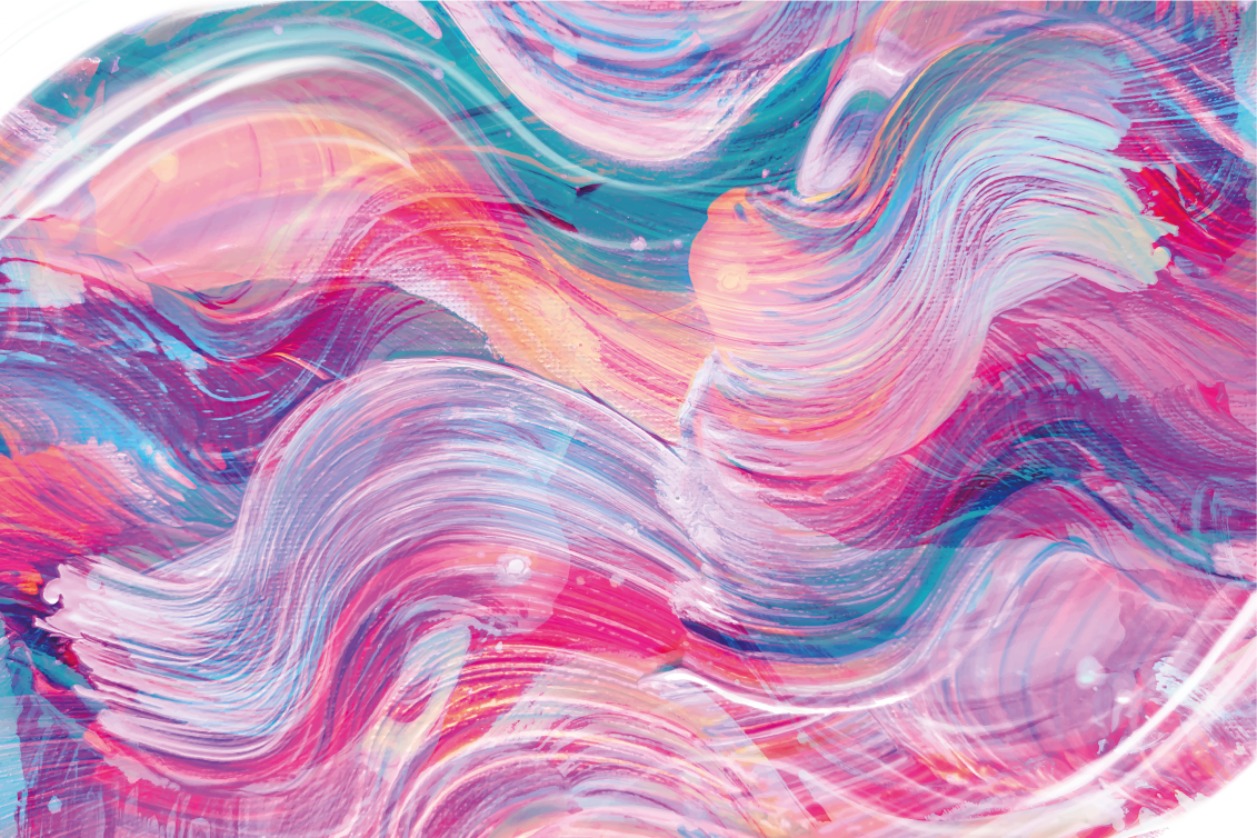 Vibrant Abstract Curves kids vinyl carpet - TenStickers