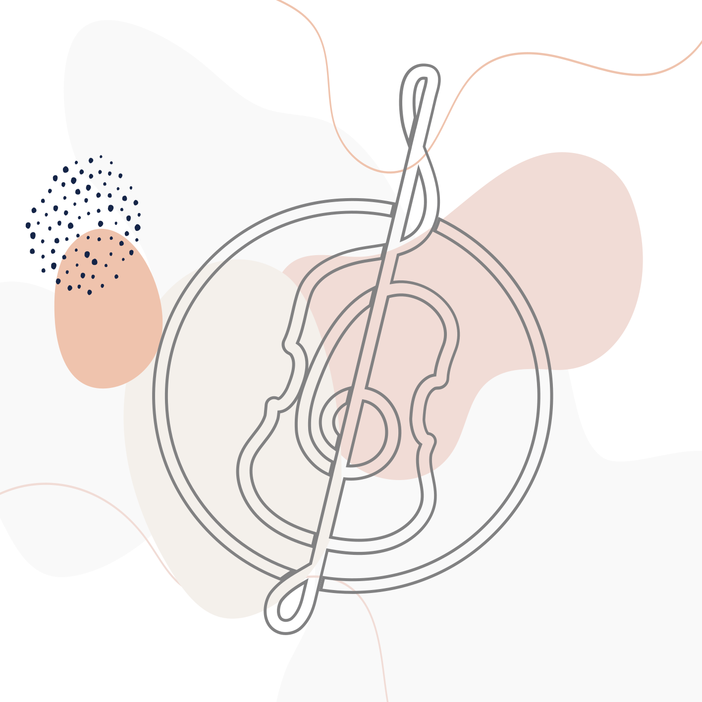 Musical Note Outline modern vinyl carpet - TenStickers