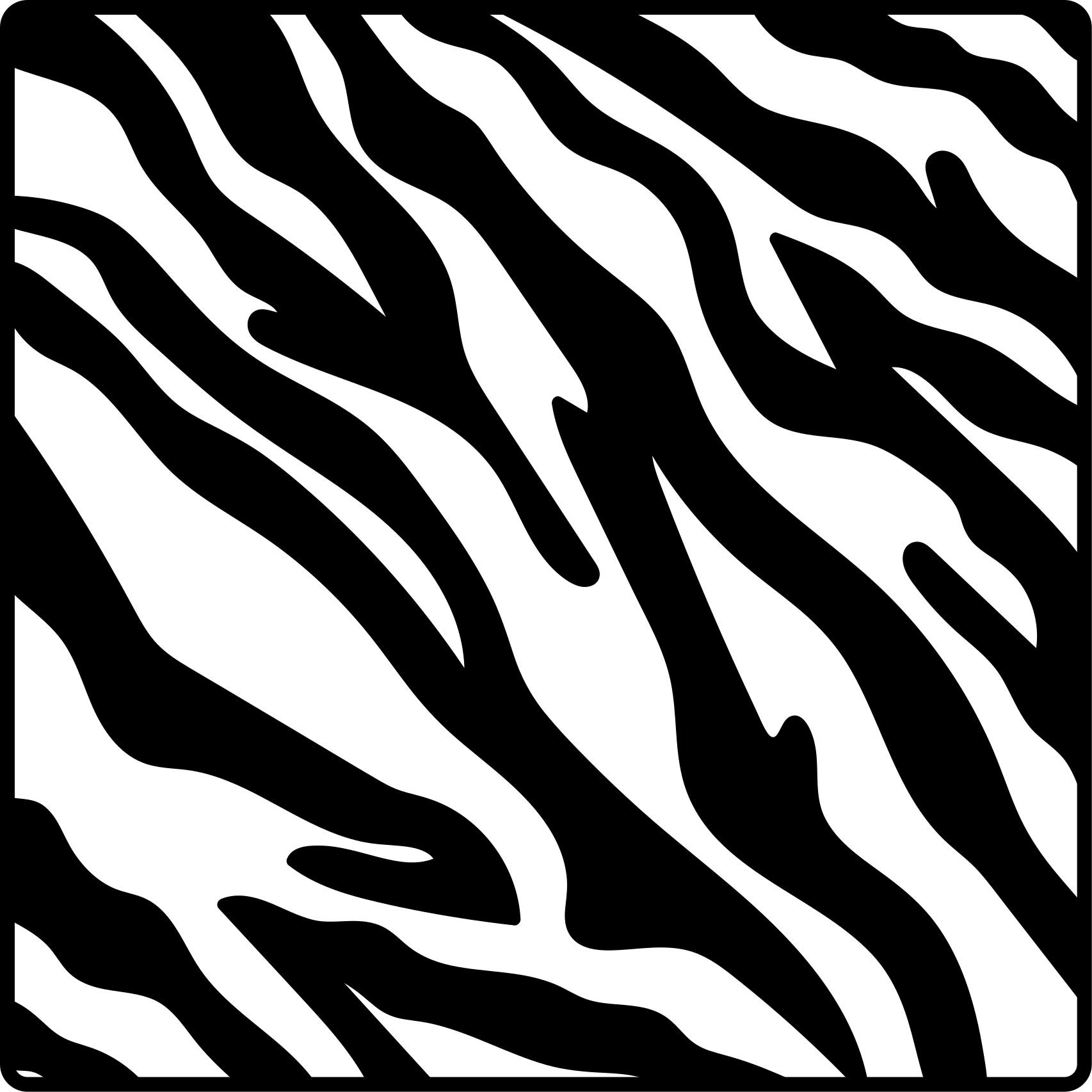 Animal print vinyl carpet zebra pattern style - TenStickers