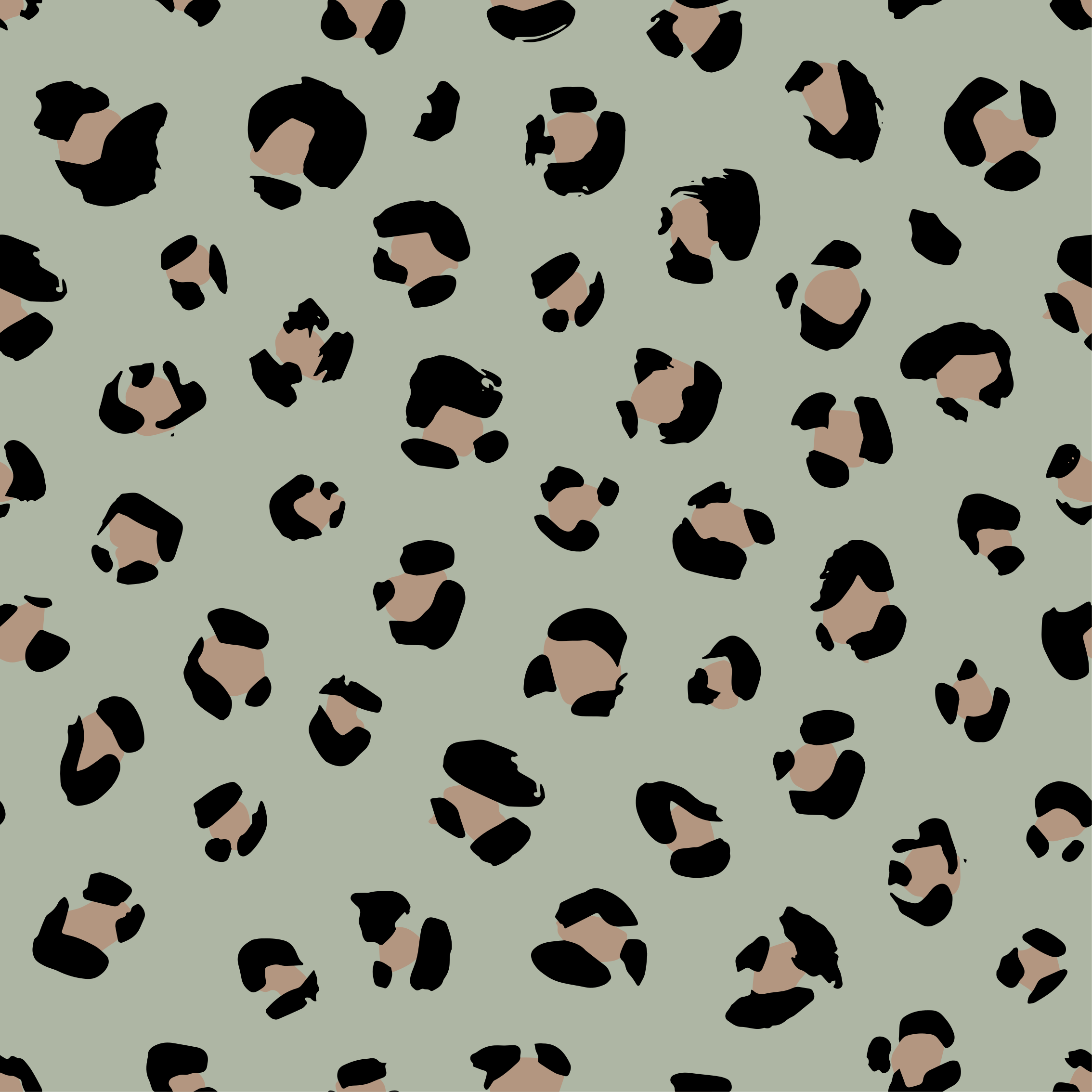 Animal print vinyl carpet leopard print design - TenStickers