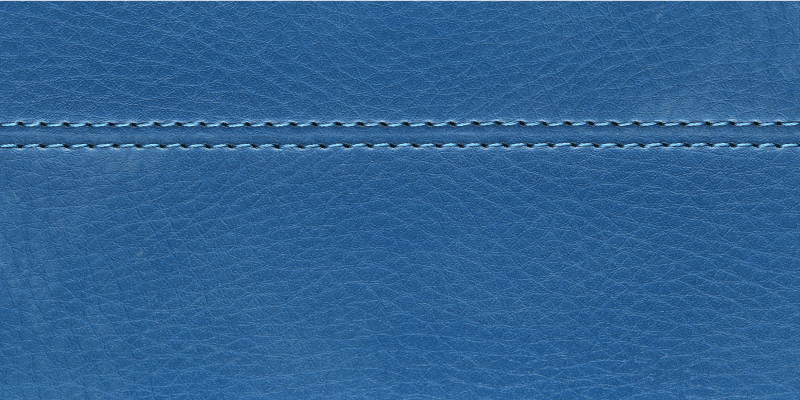 Blue Leather Stitching wood effect vinyl carpet - TenStickers