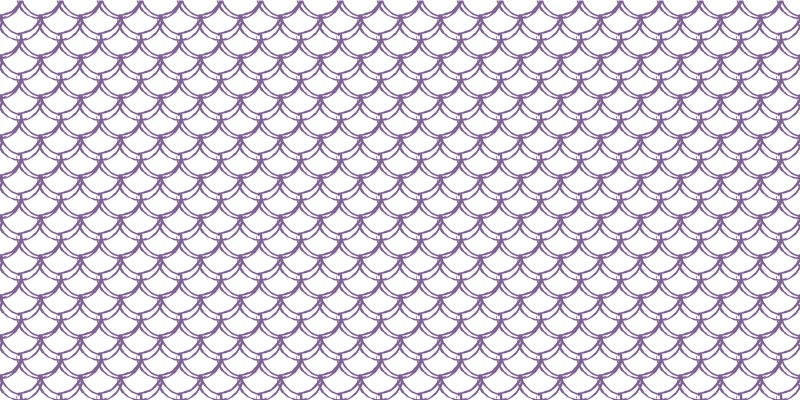 Bathroom vinyl carpet in scalloped purple design - TenStickers