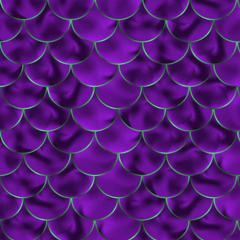 Animal print vinyl carpet with mermaid scale design - TenStickers