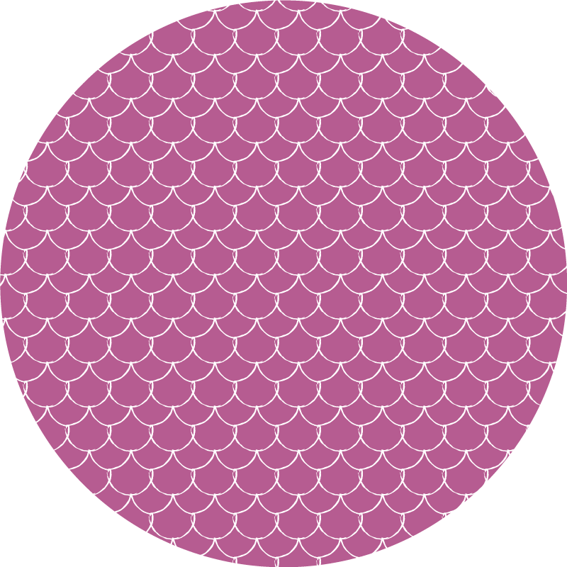 Pink scallop pattern texture vinyl carpet - TenStickers