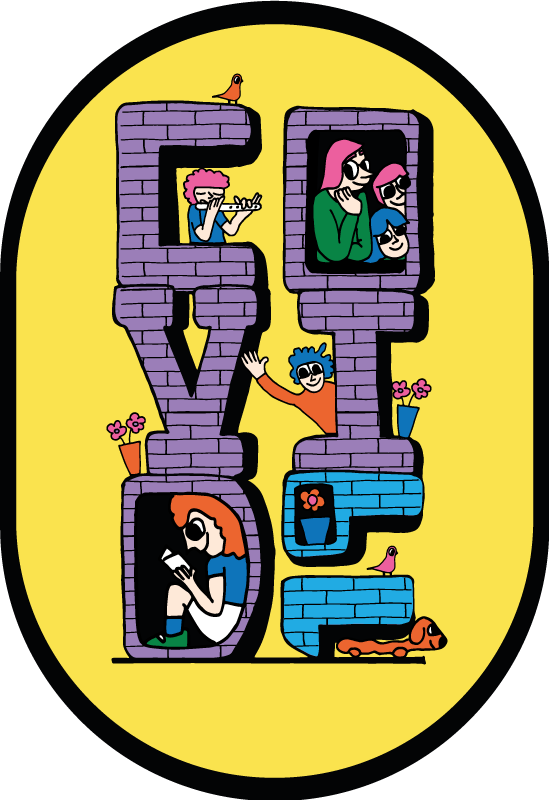 Covid characters staying home kids vinyl carpet - TenStickers