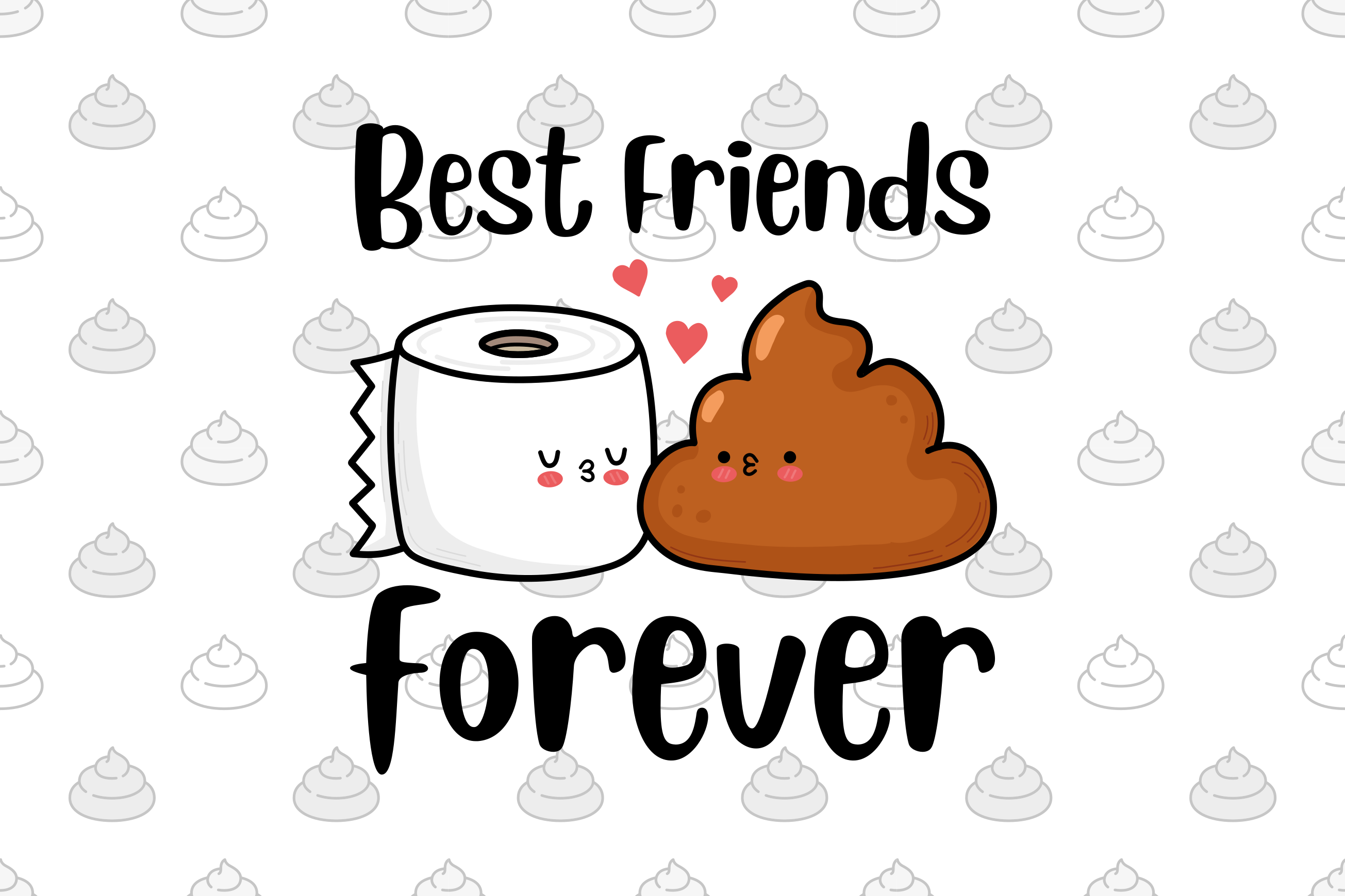 Best Friends Forever bathroom vinyl carpet - TenStickers