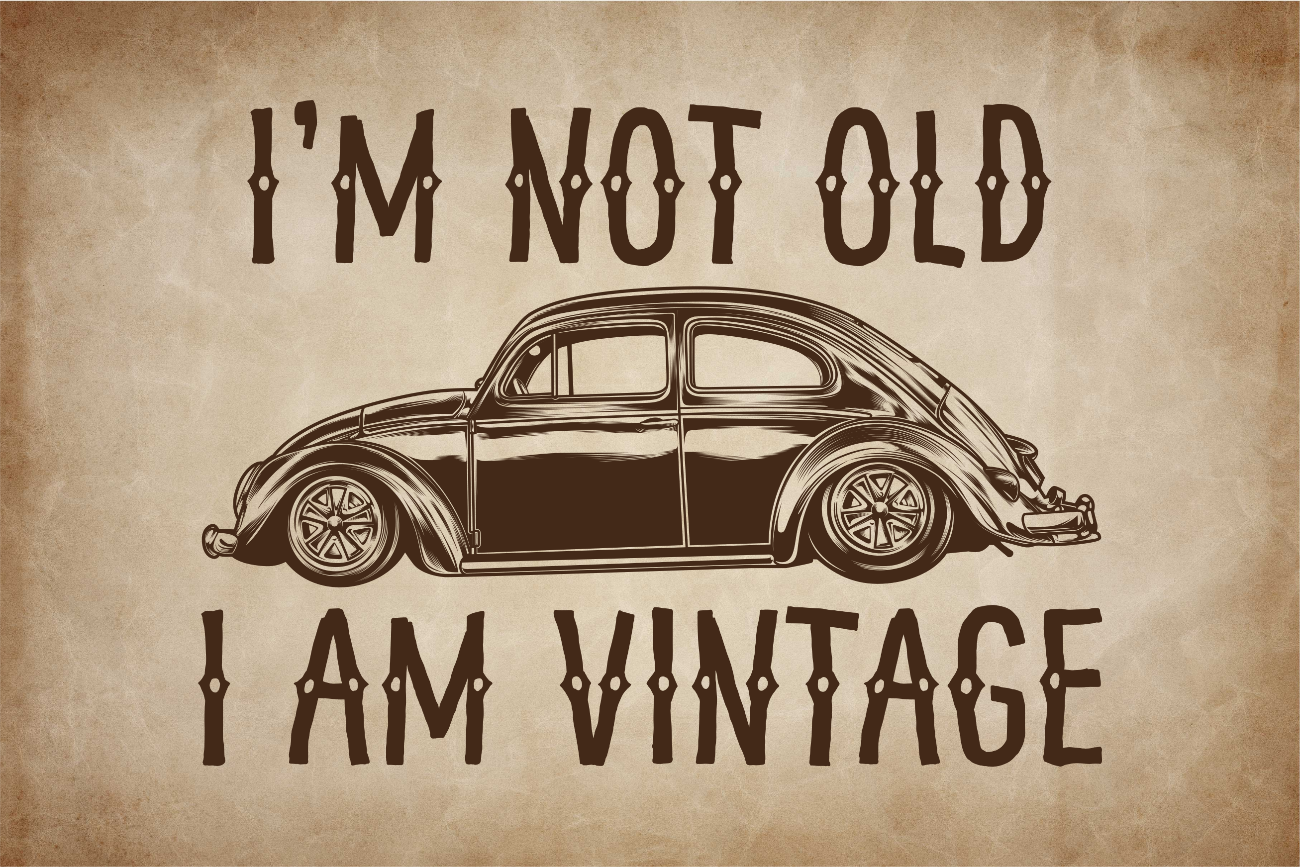 I'm not old vintage vinyl carpet - TenStickers