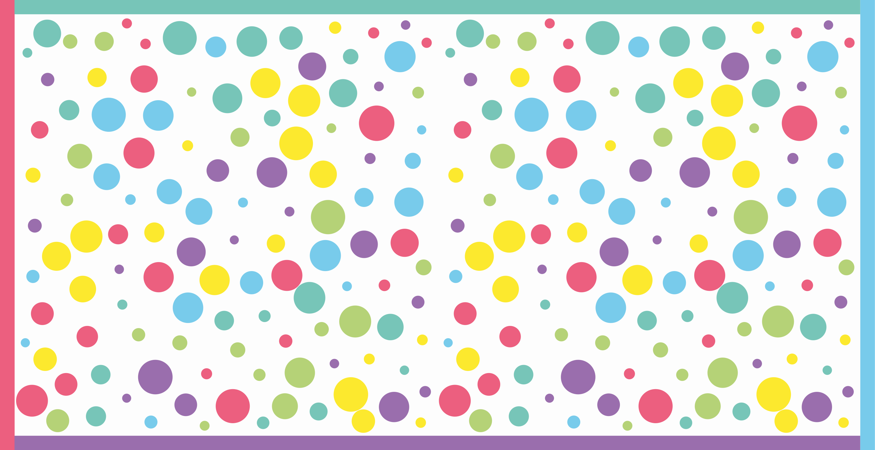 Colorful Playful Dots kids vinyl carpet - TenStickers