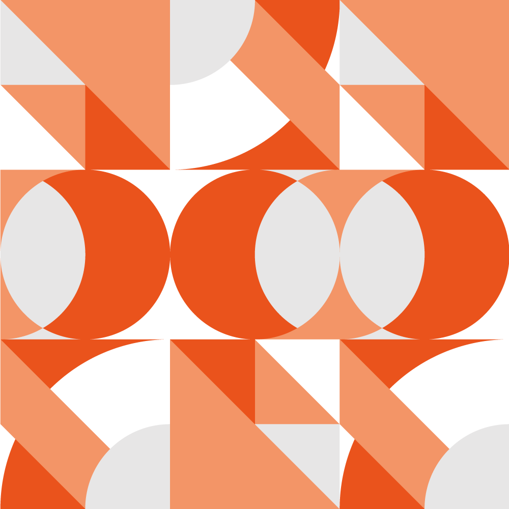 Geometric vinyl carpet with retro geometric design - TenStickers