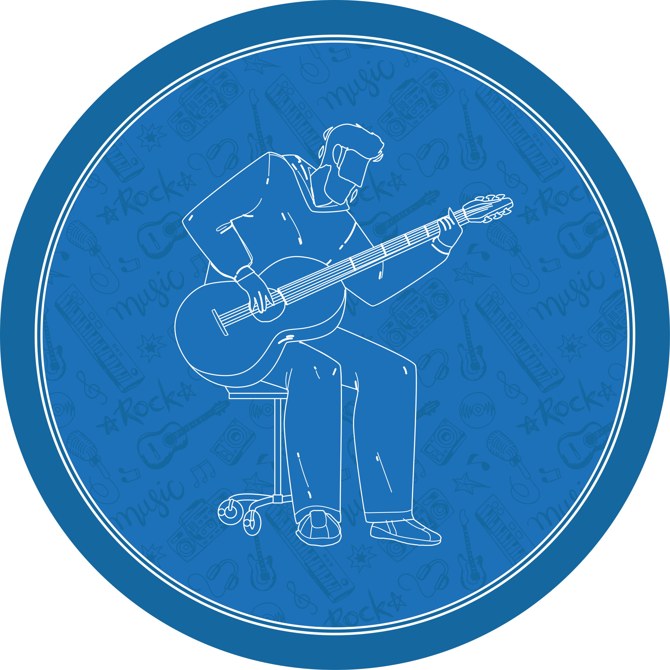 Musical Vibes texture vinyl carpet - TenStickers