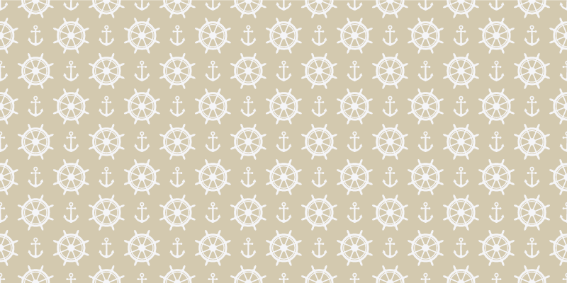 Maritime compass motif living room vinyl carpet - TenStickers