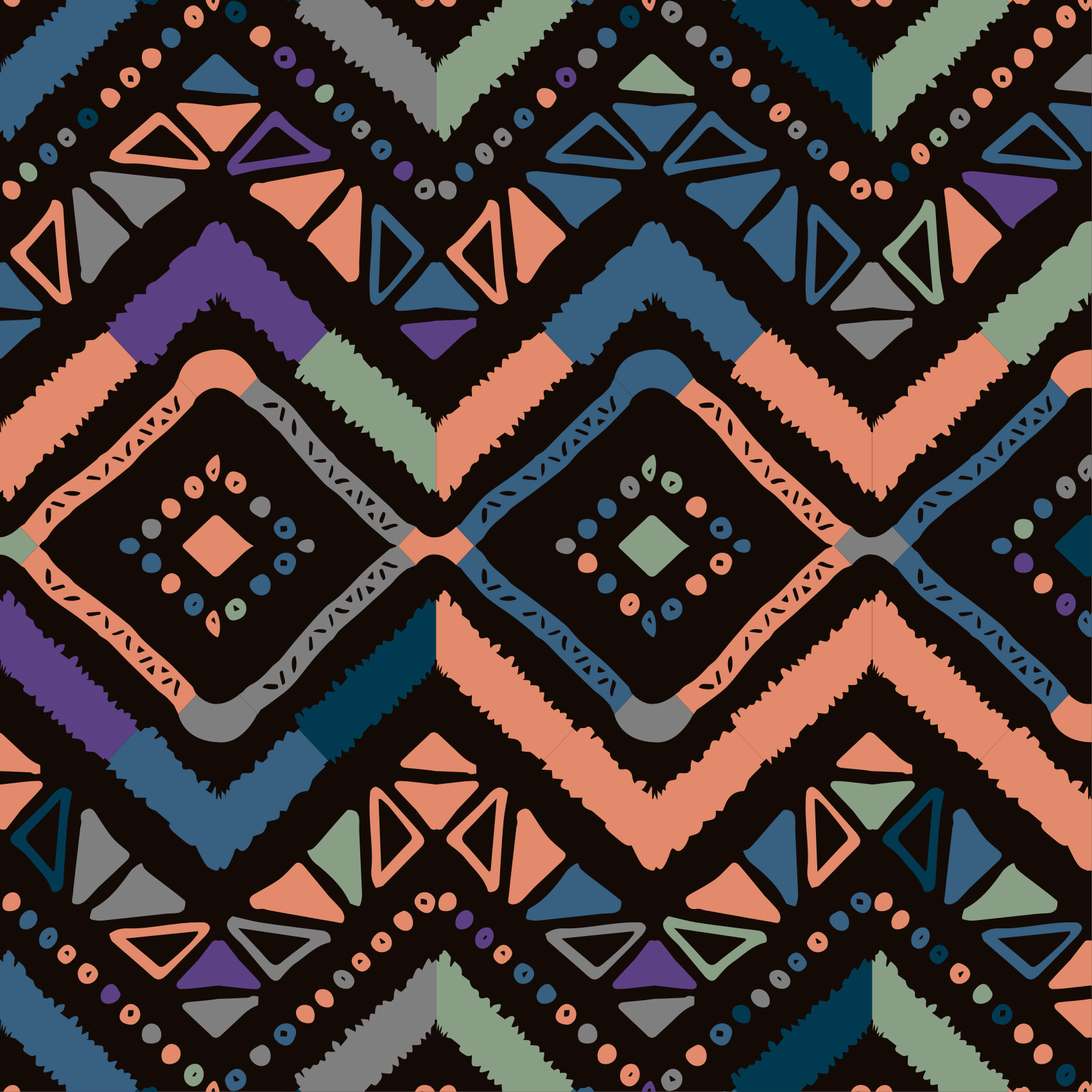 Geometric Color Sections nordic vinyl carpet - TenStickers