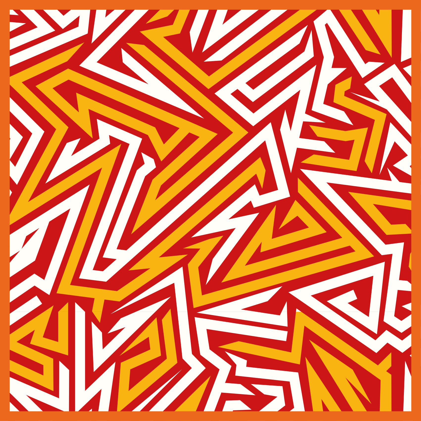Dynamic zigzag pattern teen vinyl carpet - TenStickers