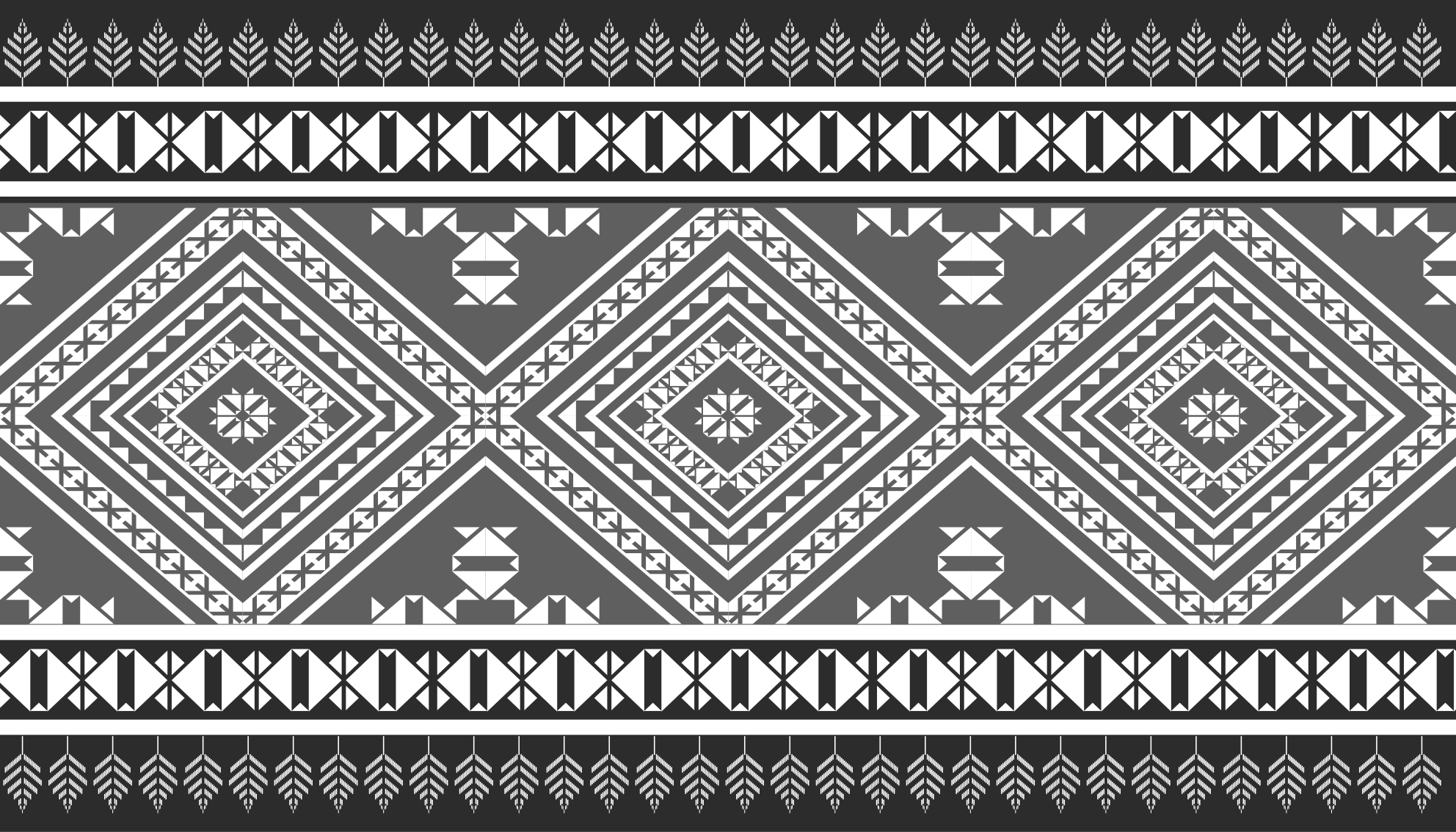 Geometric Pattern Chic ethnic vinyl carpet - TenStickers