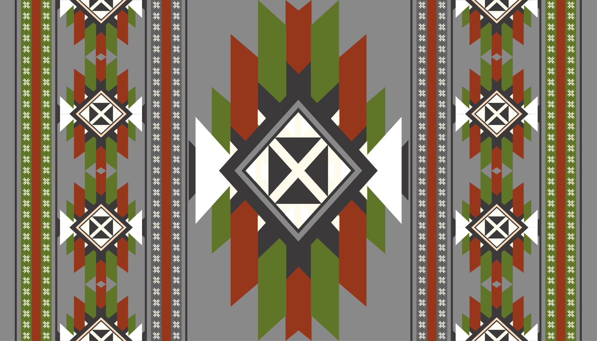 Textured Geometric Pattern ethnic vinyl carpet - TenStickers