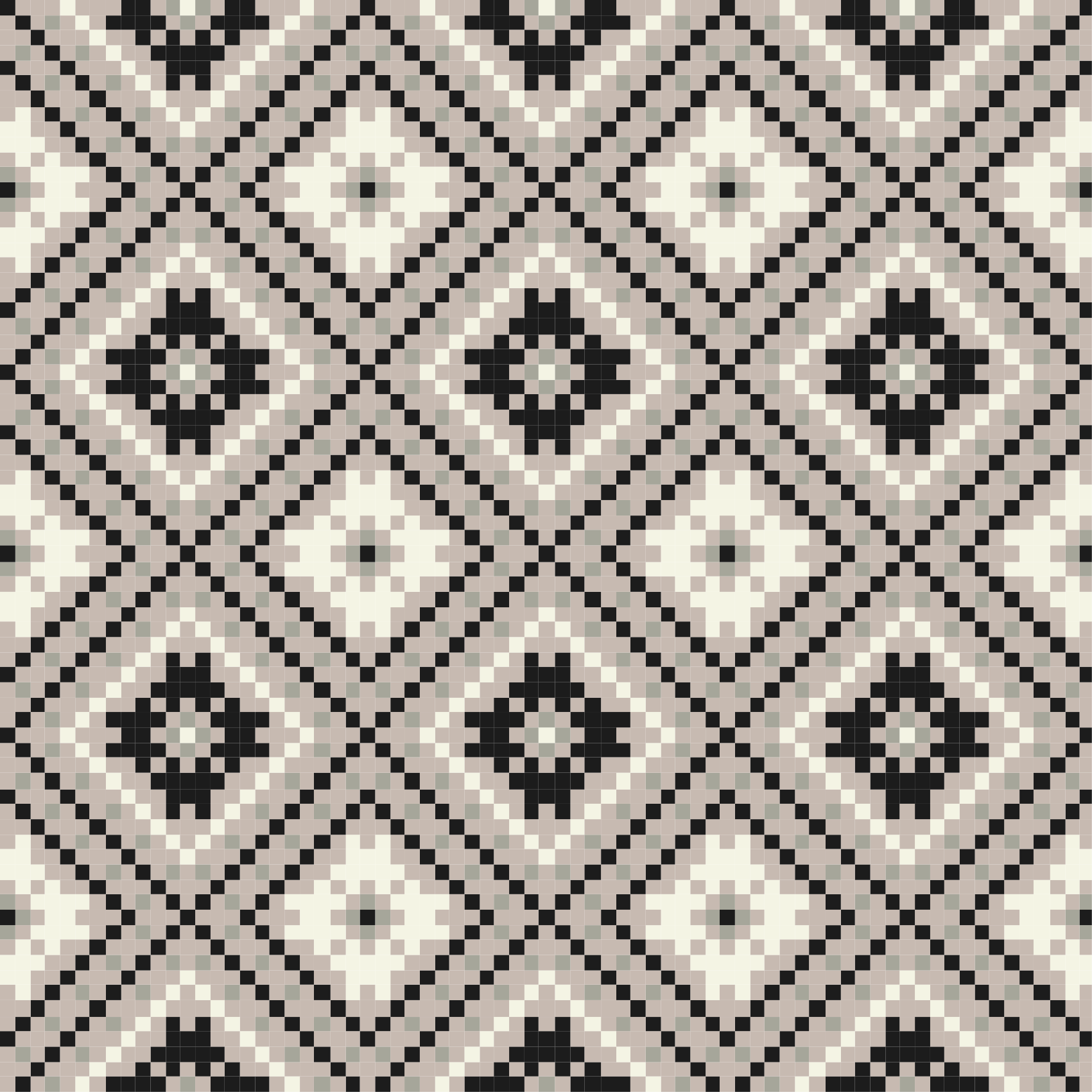 Elegant Monochrome Pattern mosaic vinyl carpet - TenStickers