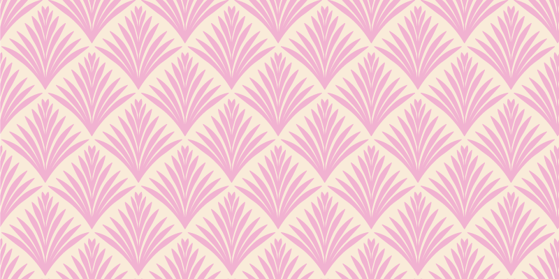Stylish pink pattern floral vinyl carpet - TenStickers