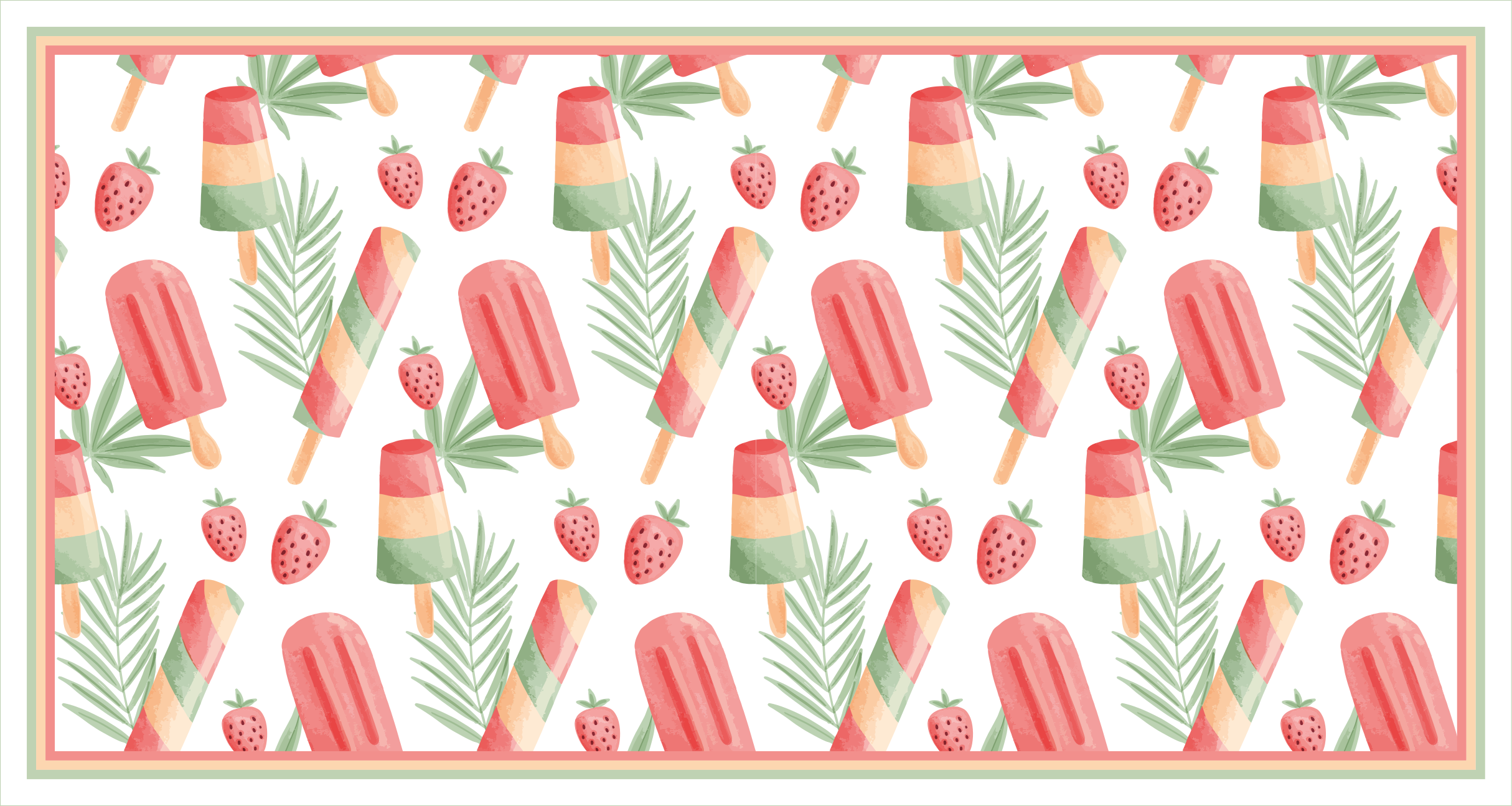 Colorful Ice Treats kids vinyl carpet - TenStickers