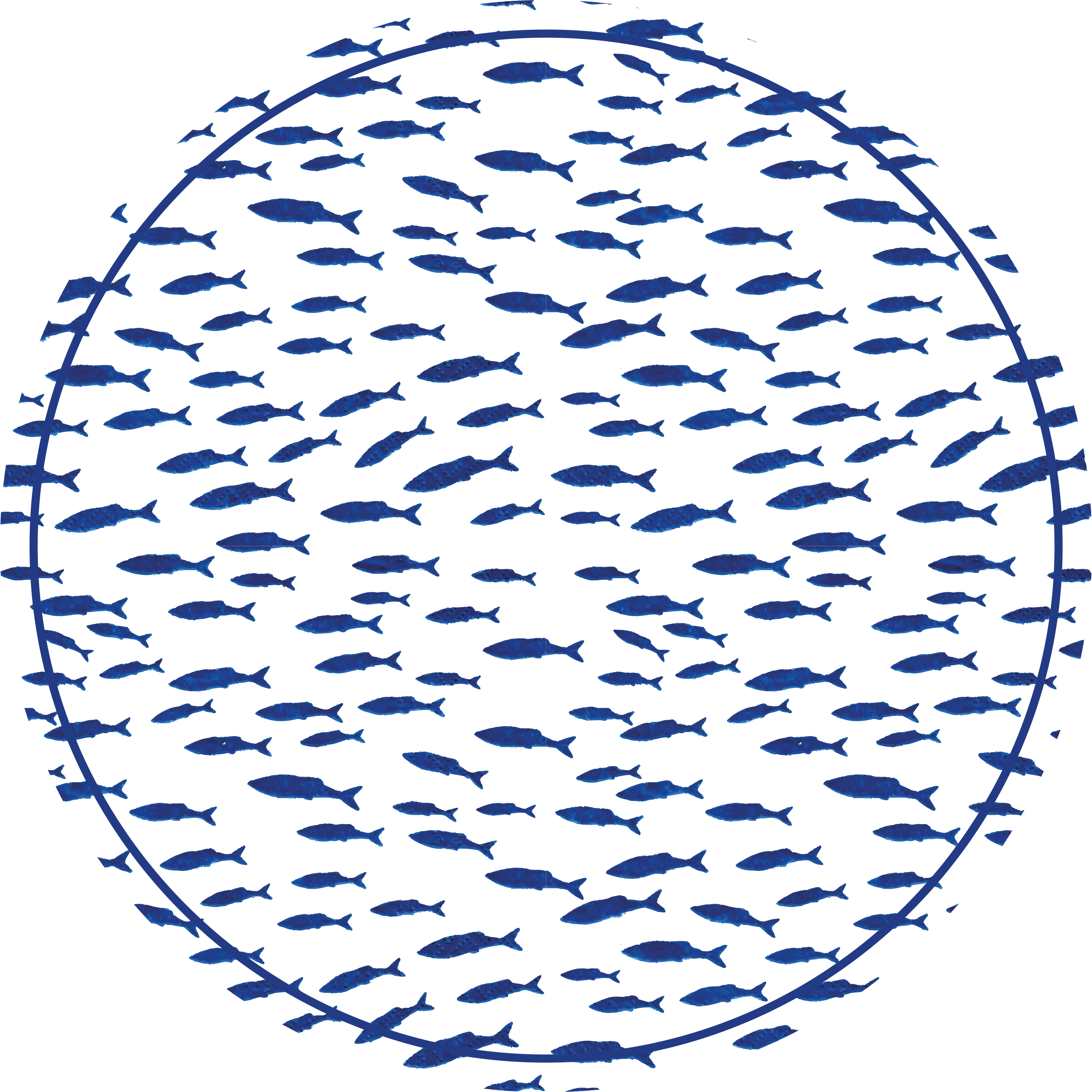 SCHOOL OF FISH animal print vinyl carpet - TenStickers