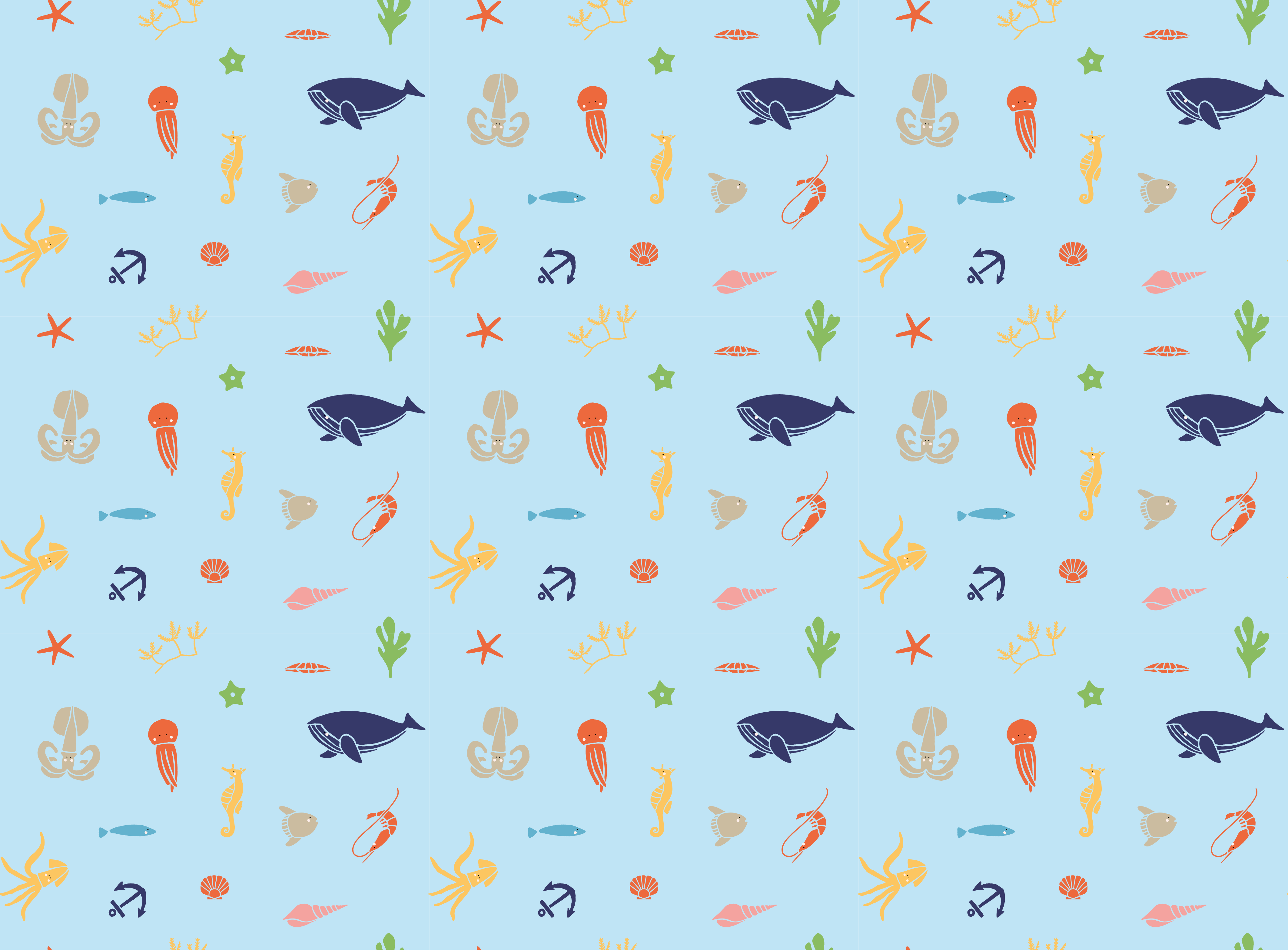Underwater Adventure kids vinyl carpet - TenStickers