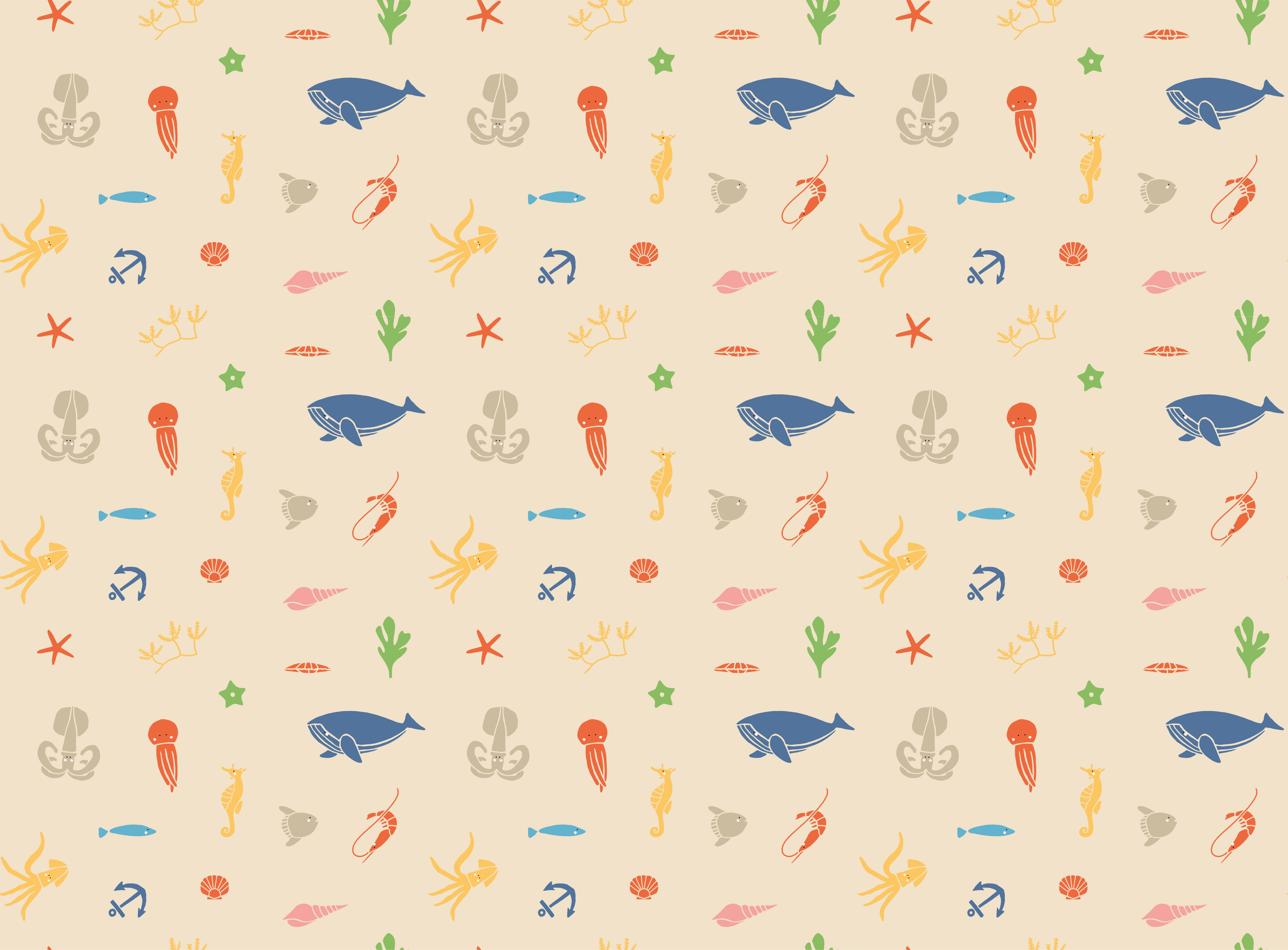 Subaquatic Exploration kids vinyl carpet - TenStickers