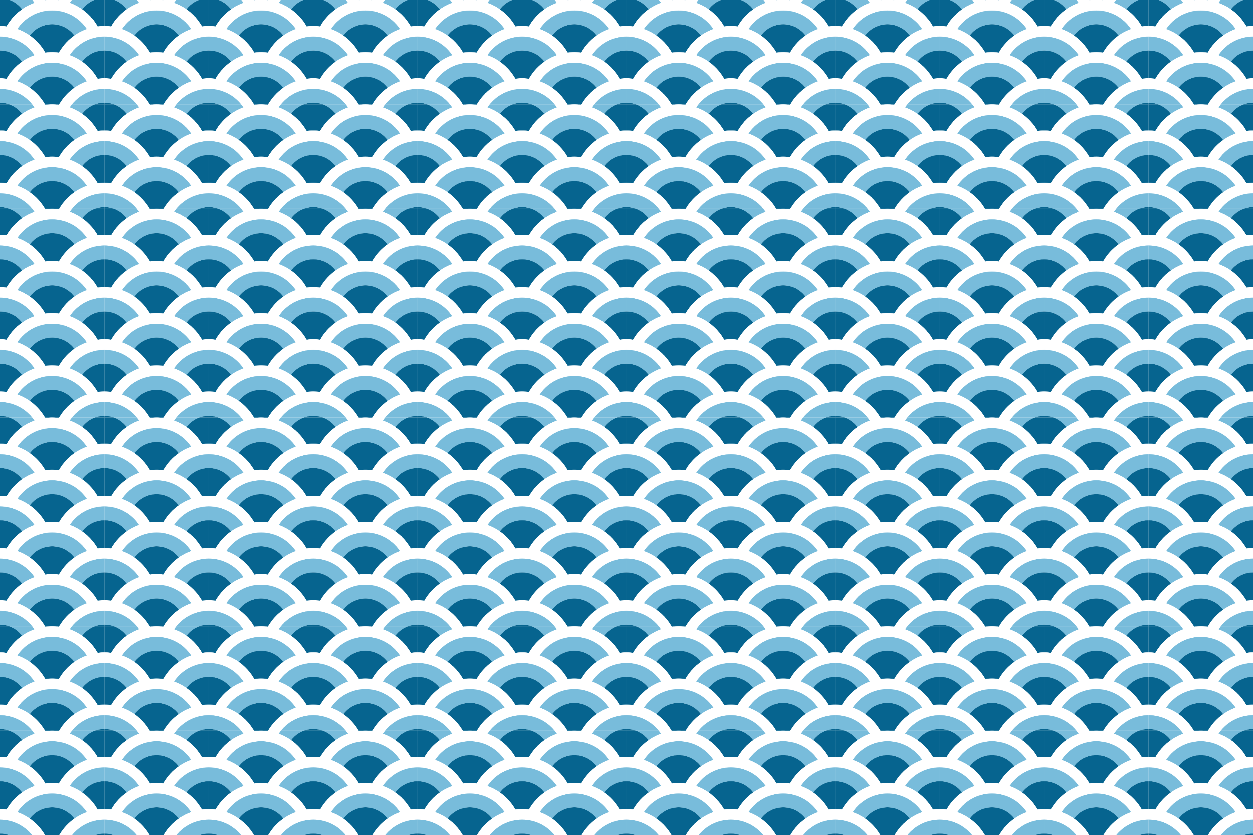 Blue Wave Patterns nordic vinyl carpet - TenStickers