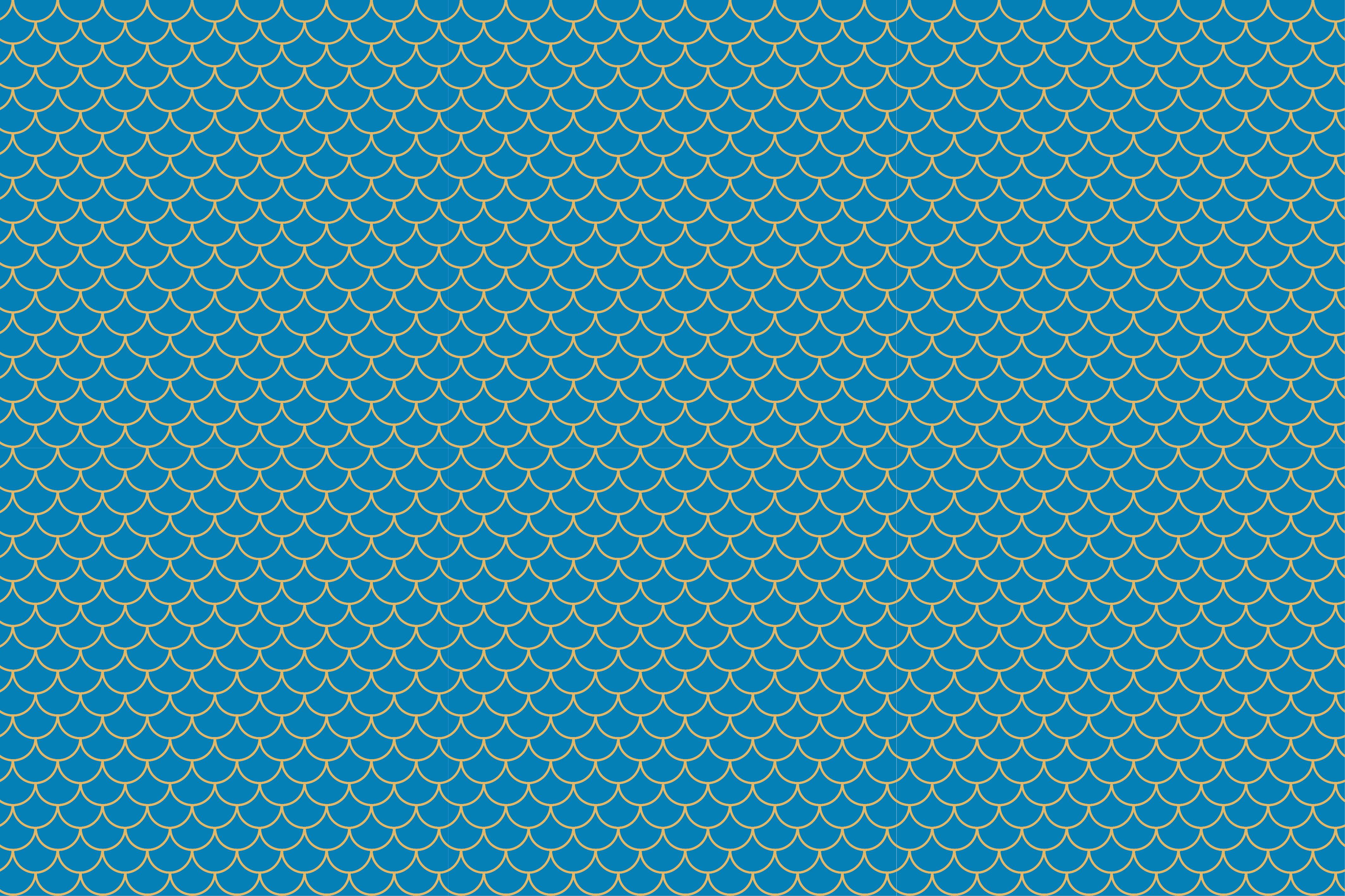 Scalloped Water Pattern road vinyl carpet - TenStickers