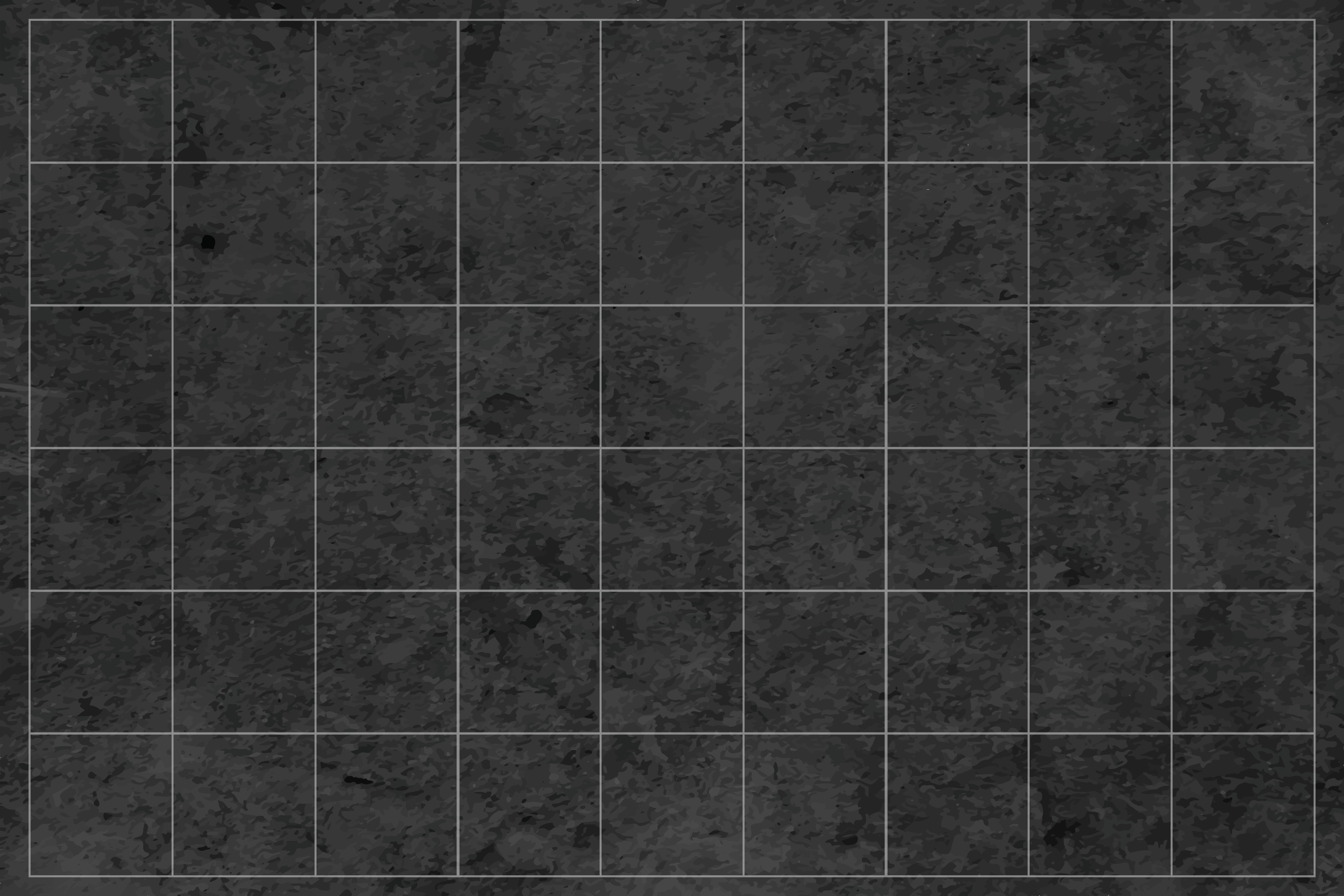 Sleek Black Squares stone effect vinyl carpet - TenStickers