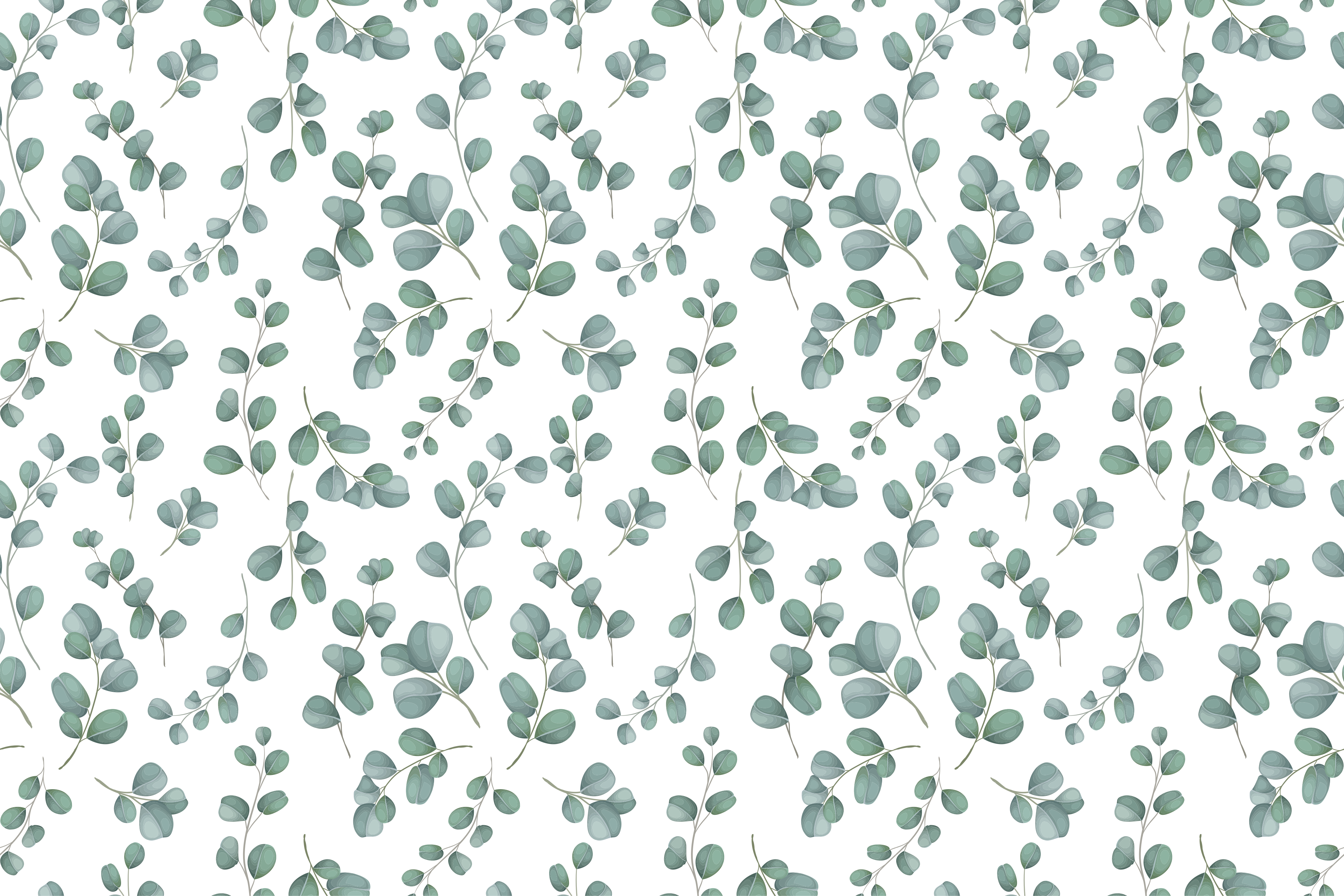 Elegant Greenery Pattern floral vinyl carpet - TenStickers