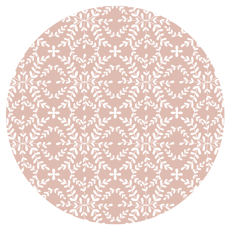 Delicate Bloom Composition floral vinyl carpet - TenStickers