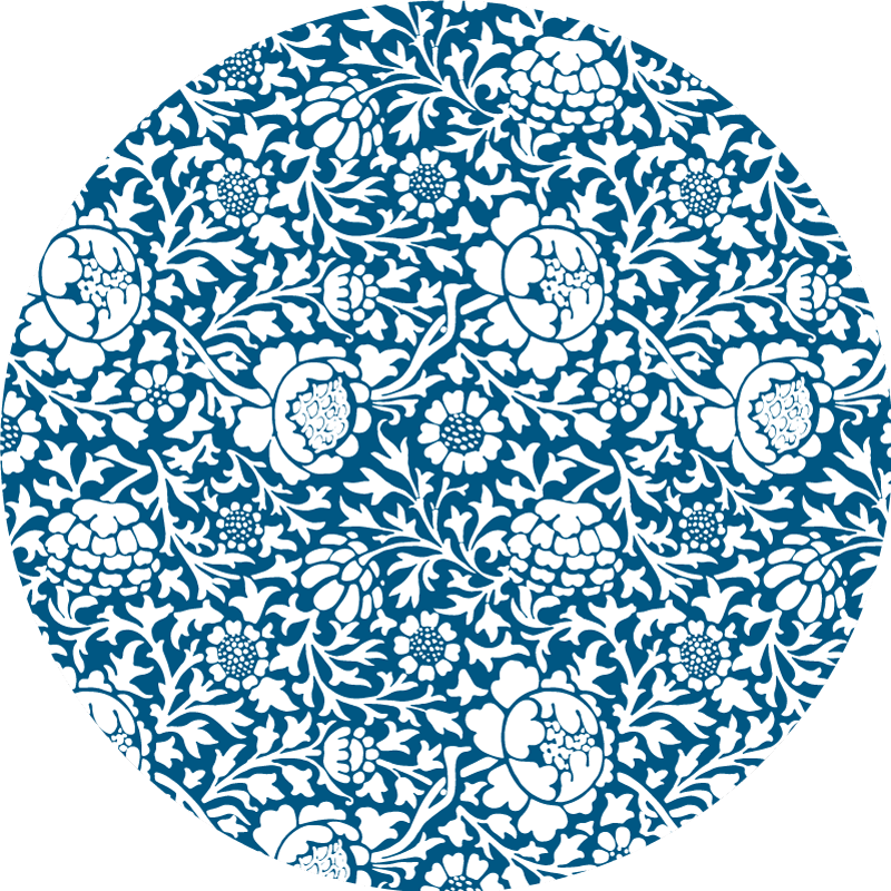 Floral pattern style floral vinyl carpet - TenStickers