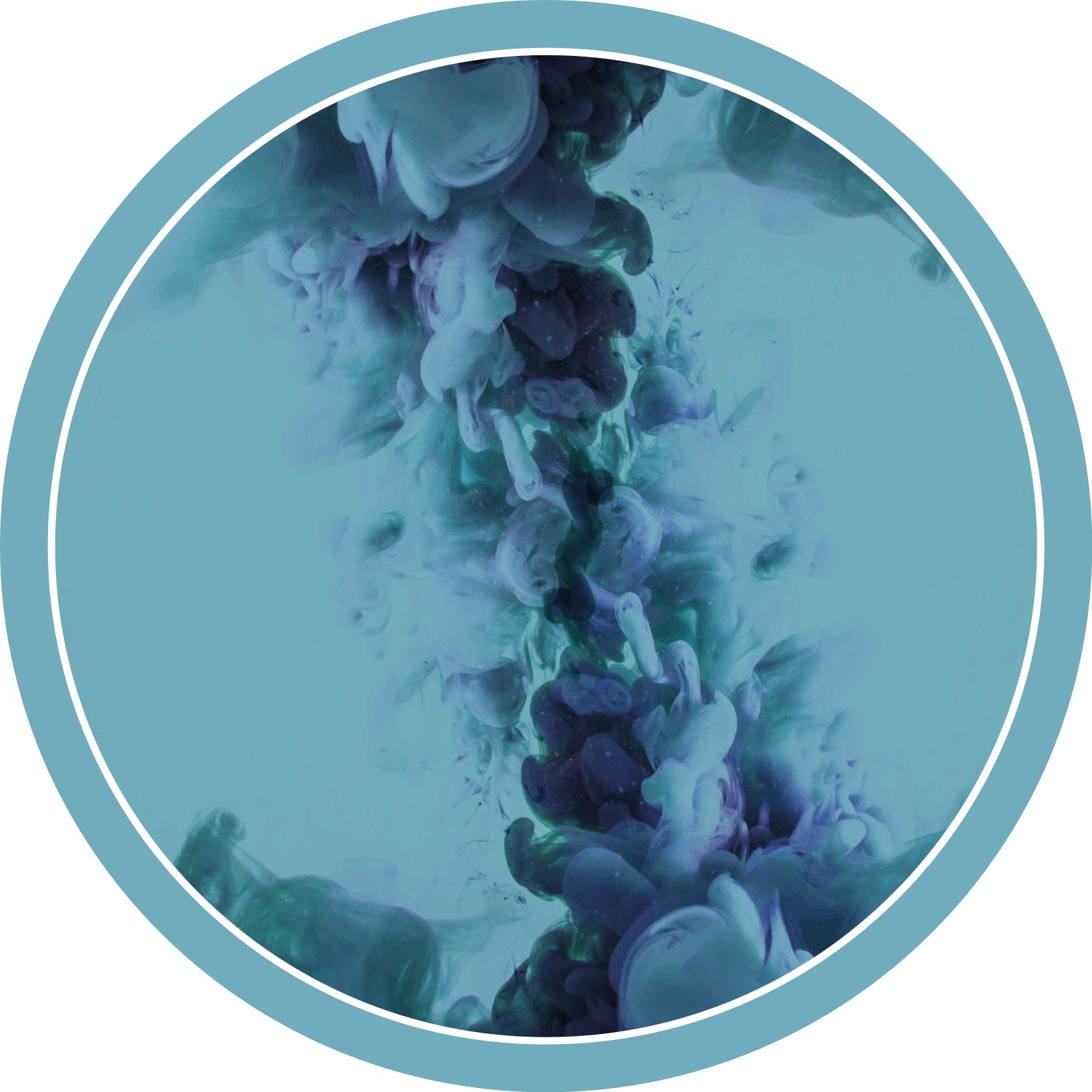 Fluid Teal Waves bathroom vinyl carpet - TenStickers