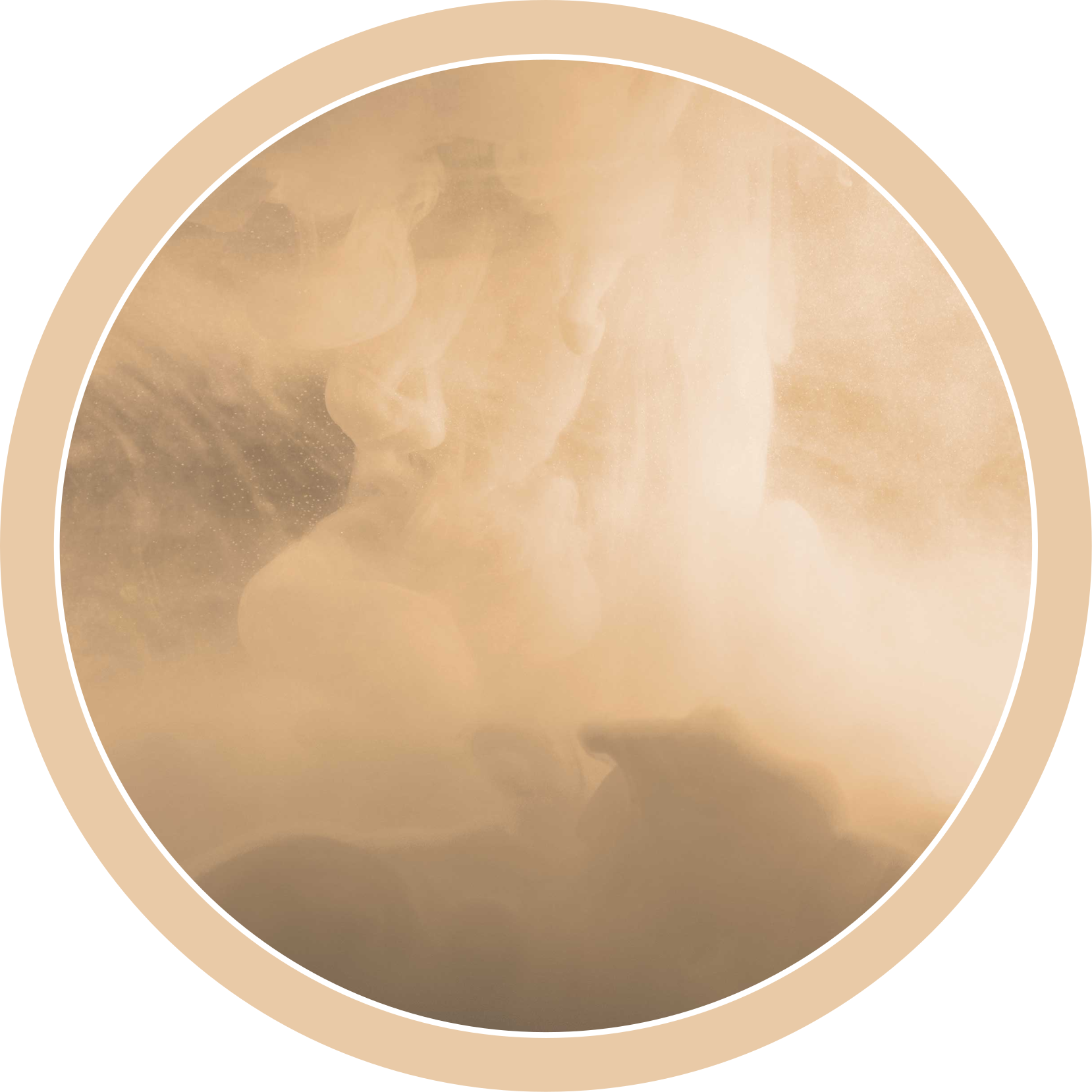 Soft Cream Waves bathroom vinyl carpet - TenStickers