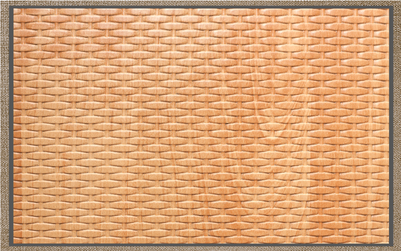 Woven Basket Weave hallway vinyl carpet - TenStickers