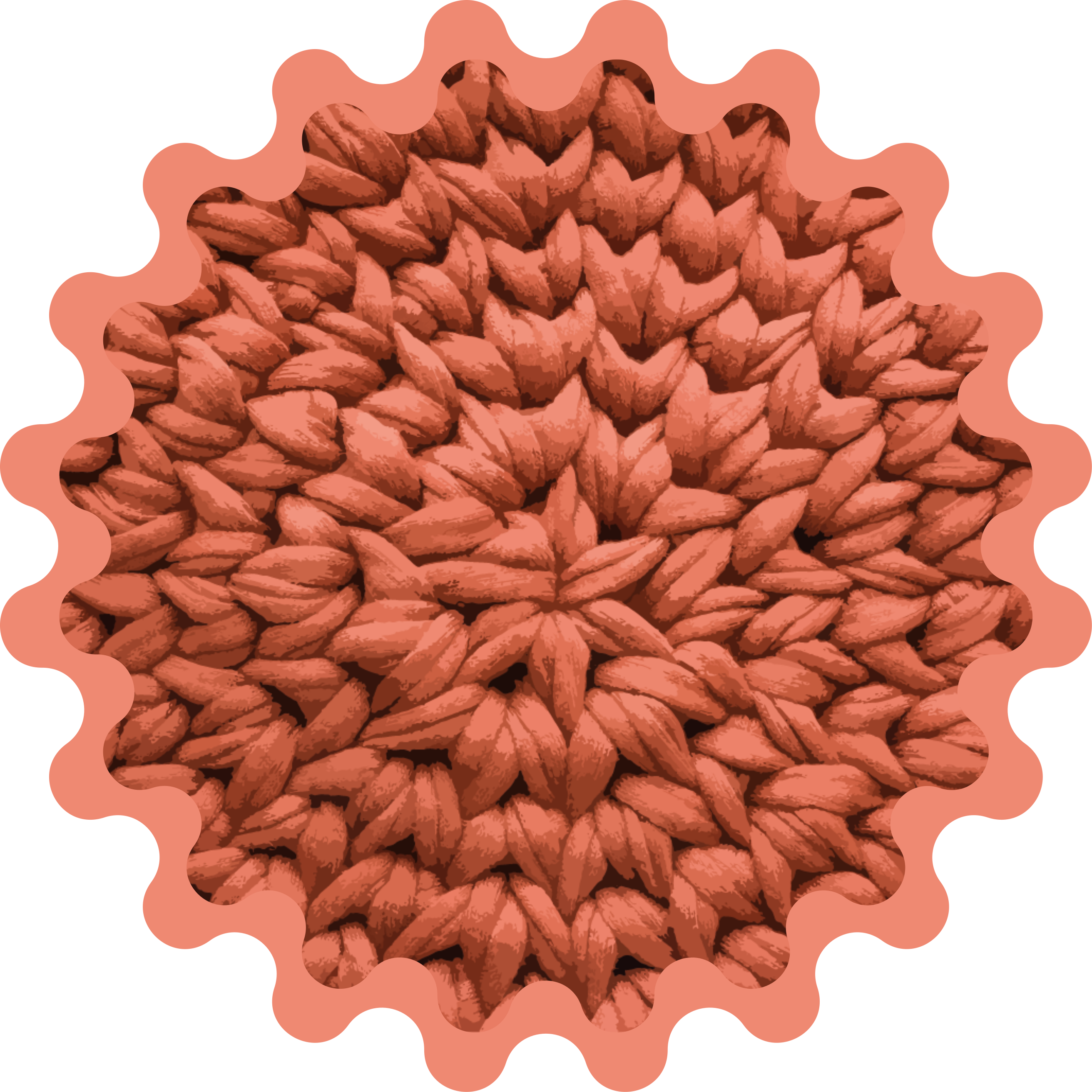 Leaf Motif nature vinyl carpet - TenStickers