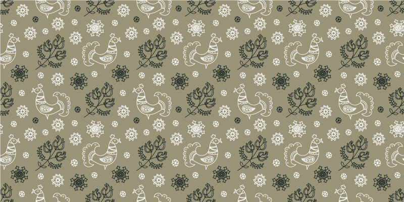 Charming Animal Motifs custom vinyl carpet - TenStickers