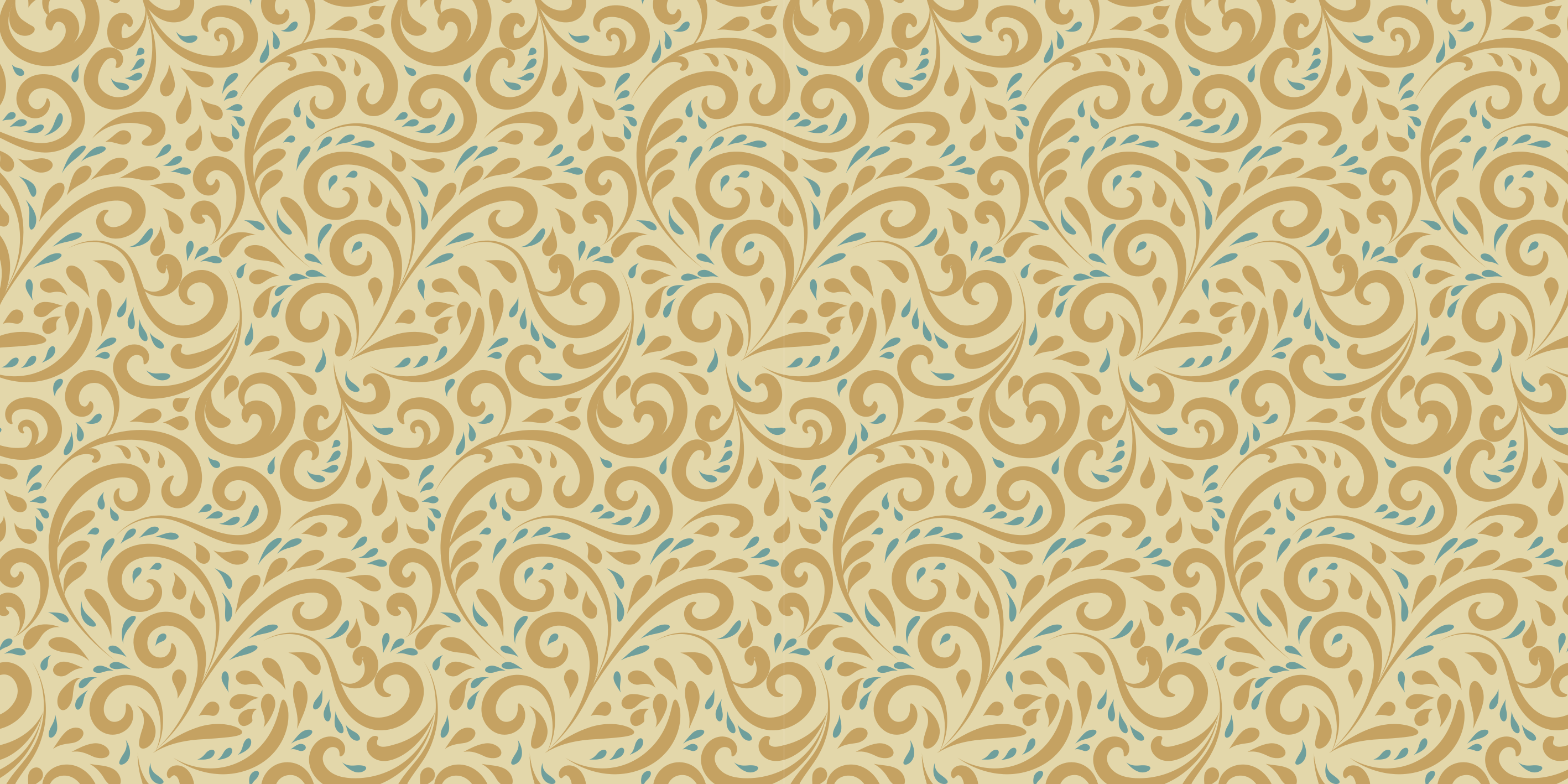 Botanical Swirl Element floral vinyl carpet - TenStickers